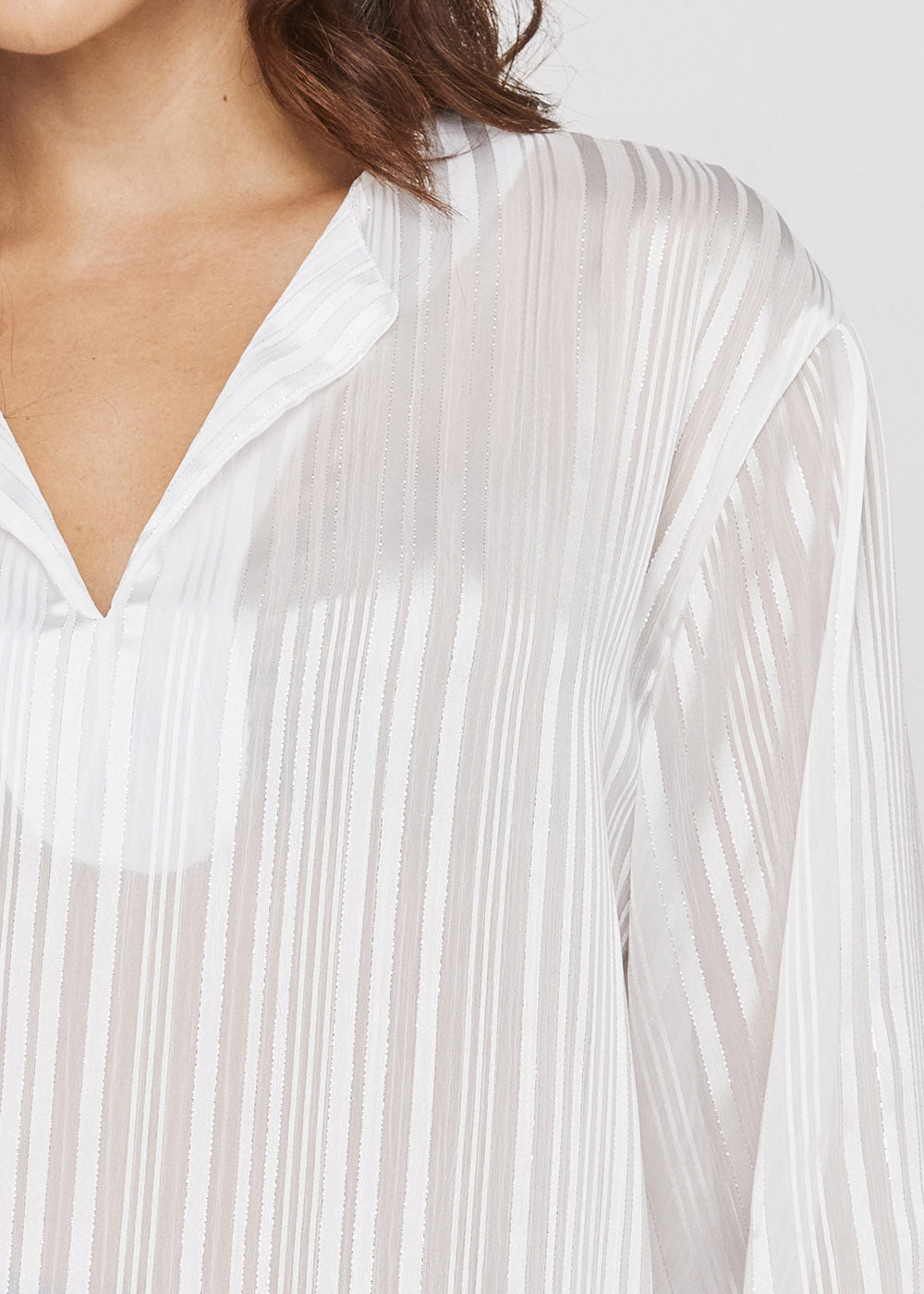 Blusa Sawary Listrada - 277226 OFF WHITE