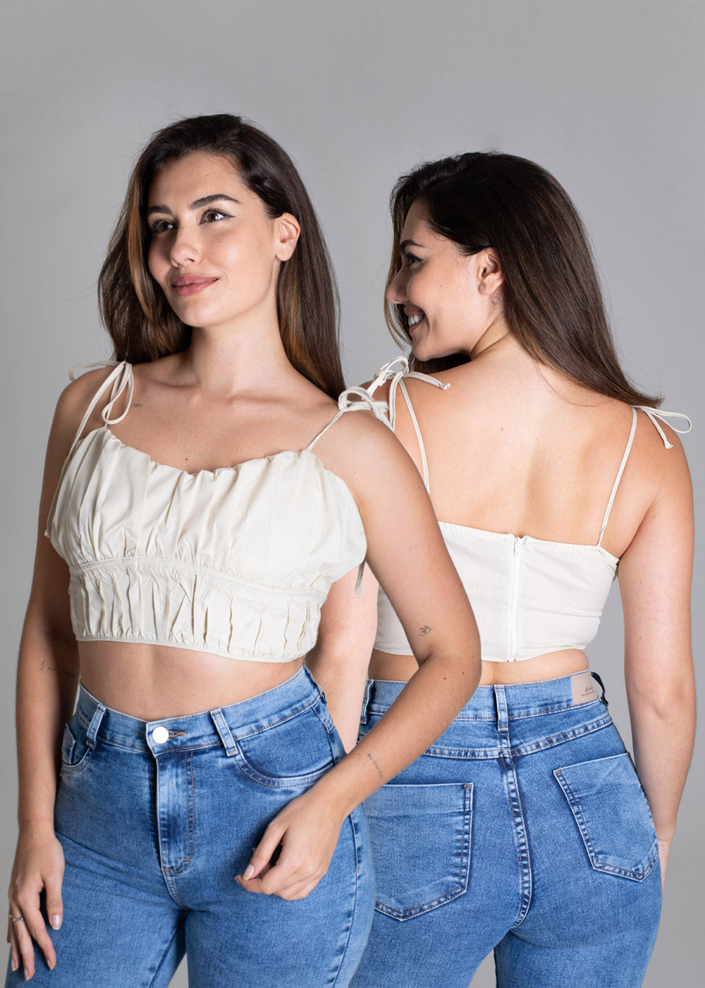 Top Sawary Tricoline - 276706 BEGE