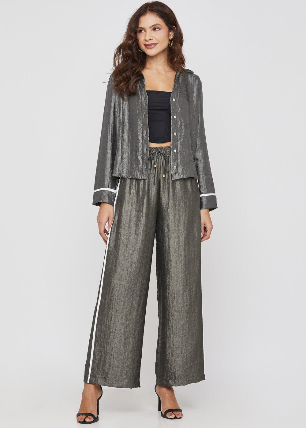 Calça Sawary Pantalona - 277818 VERDE