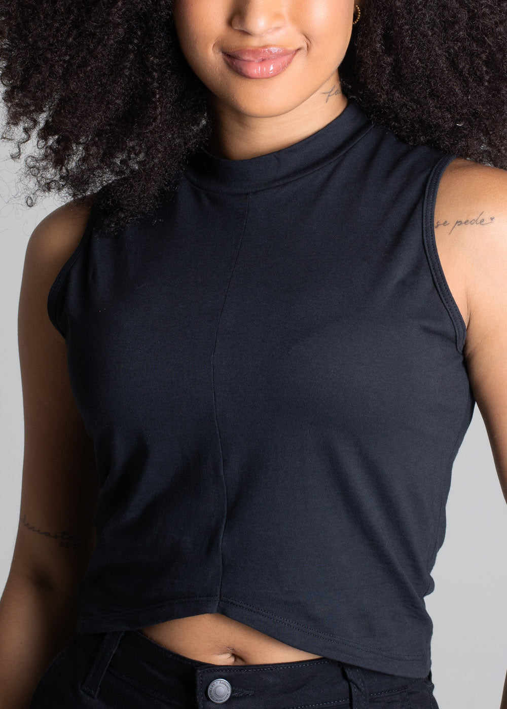 Cropped Sawary Regata - 277981 PRETO