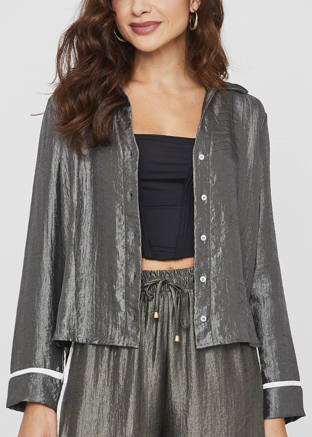 Camisa Sawary Cinza - 277822 CINZA