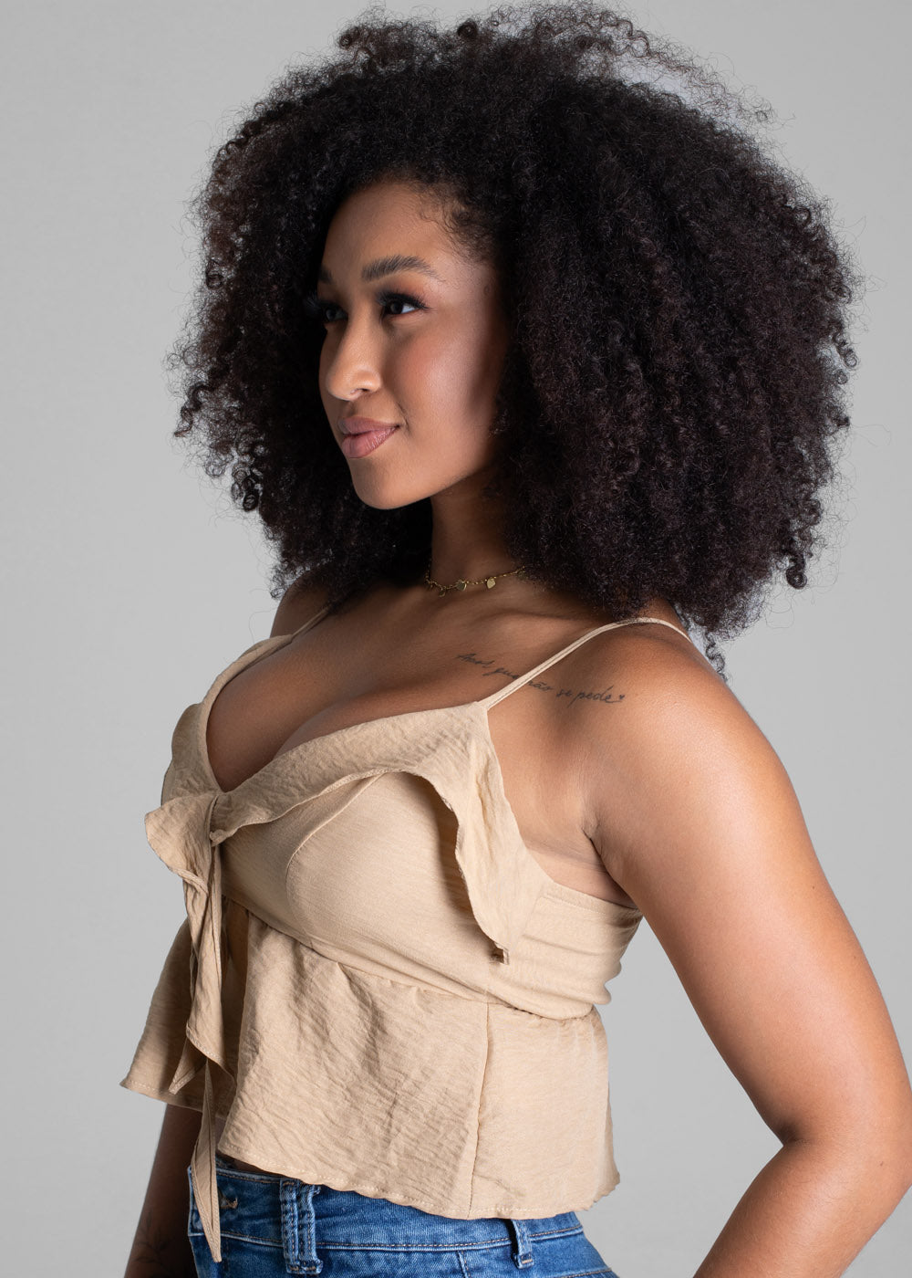 Cropped Sawary Petala - 279729 BEGE