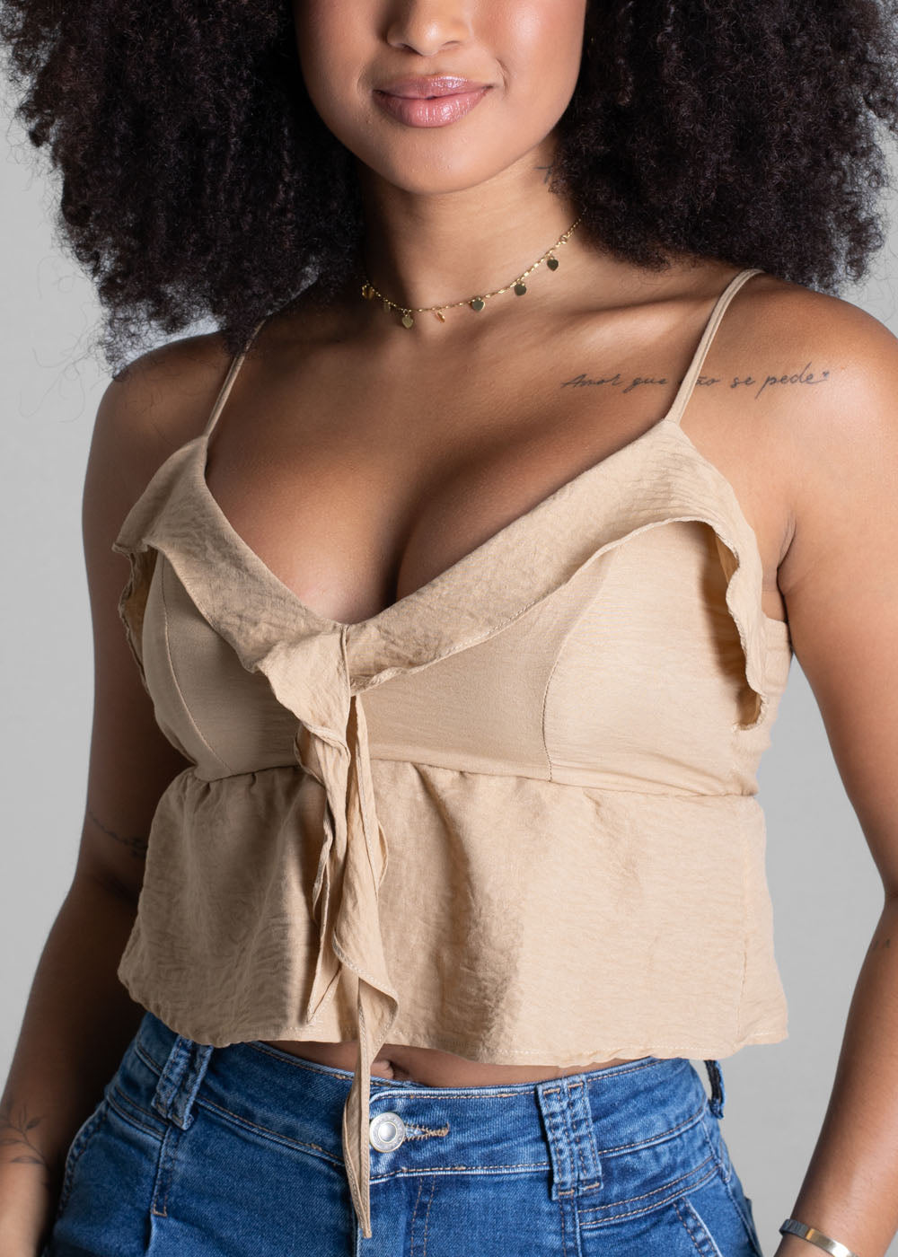 Cropped Sawary Petala - 279729 BEGE