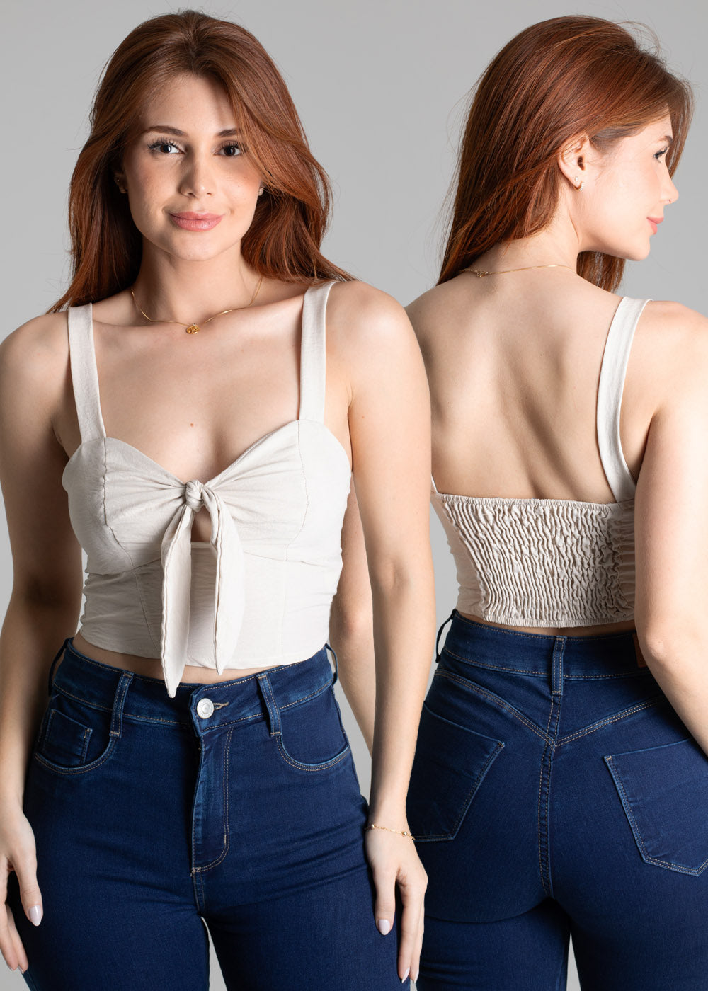 Cropped Sawary Bege - 278638 BEGE