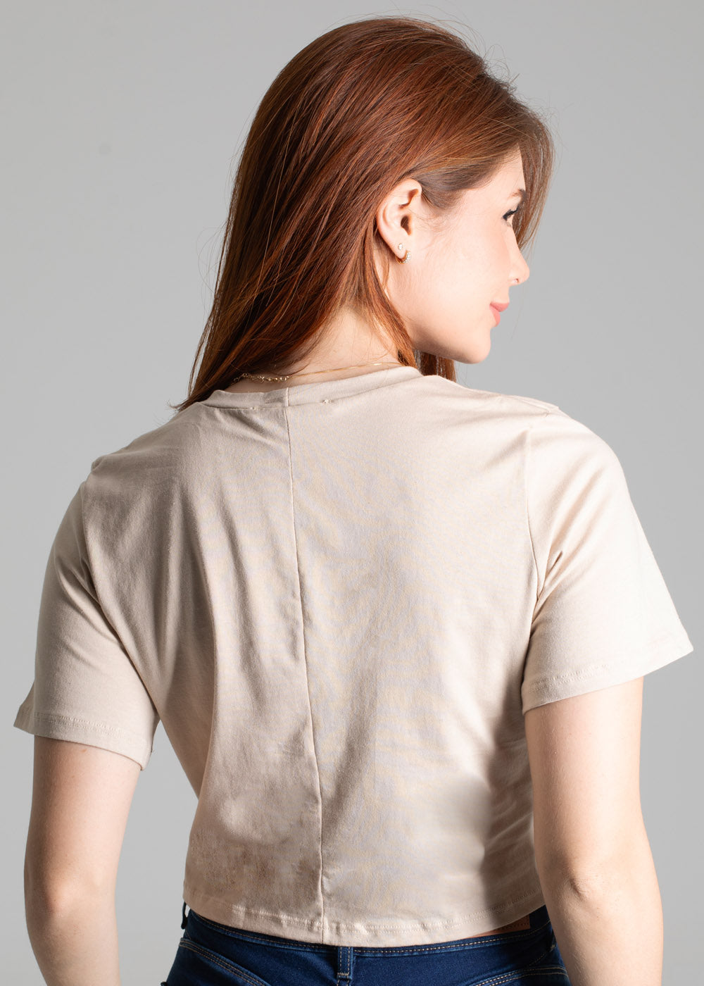 Blusa Cropped Sawary - 277517 BEGE