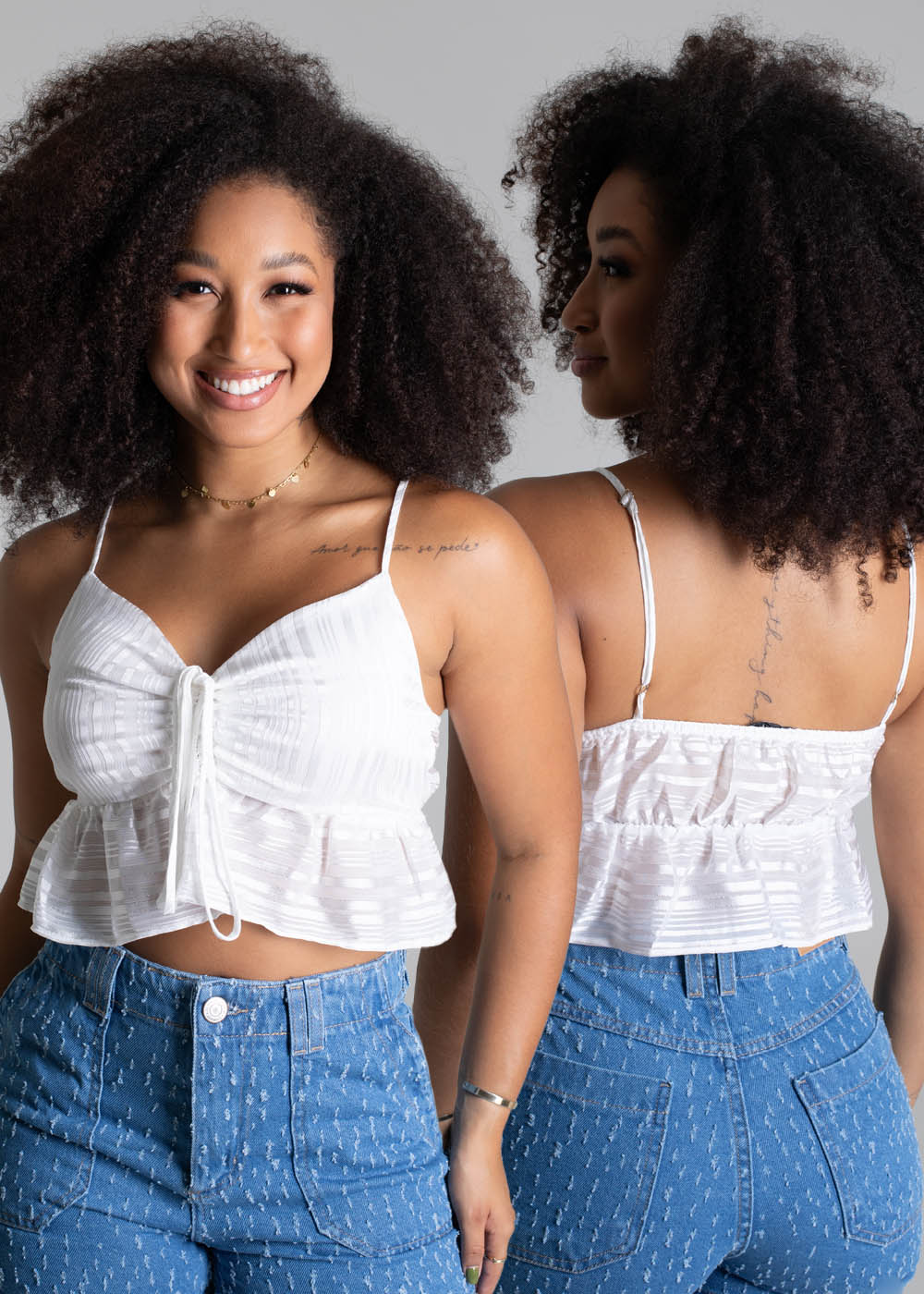 Cropped Sawary Serena - 279718 OFF WHITE