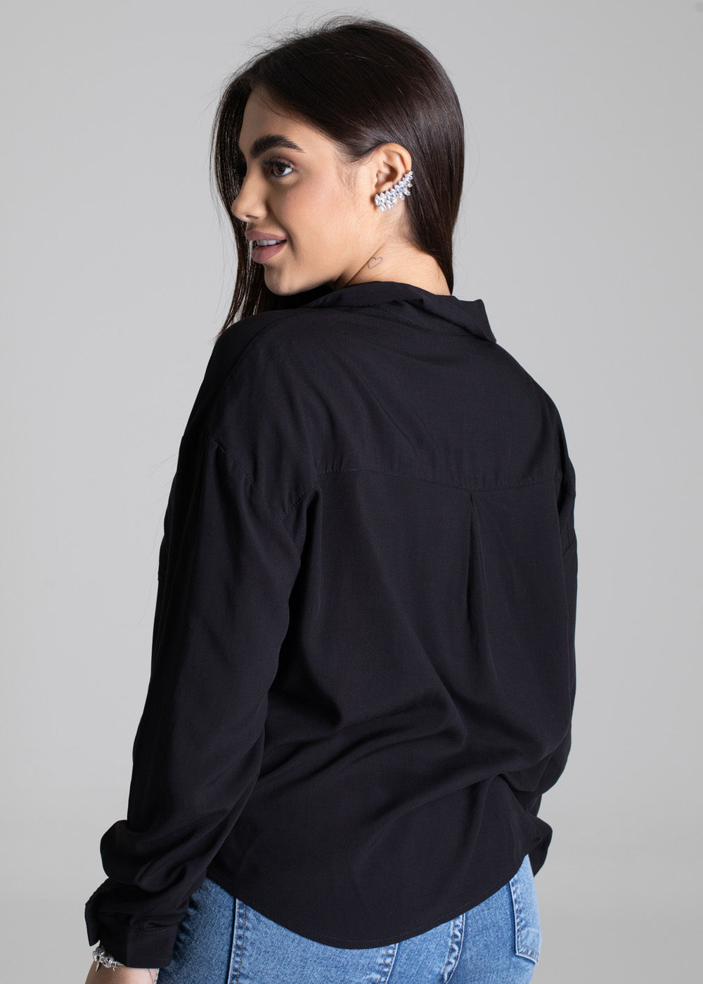 Camisa Sawary Oversized - 278312 PRETO