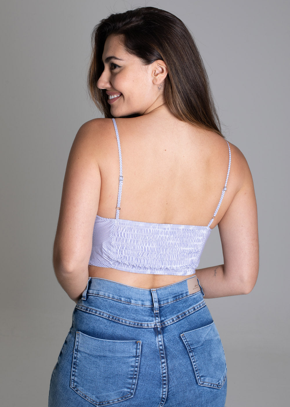 Top Sawary Listrado - 277095 AZUL