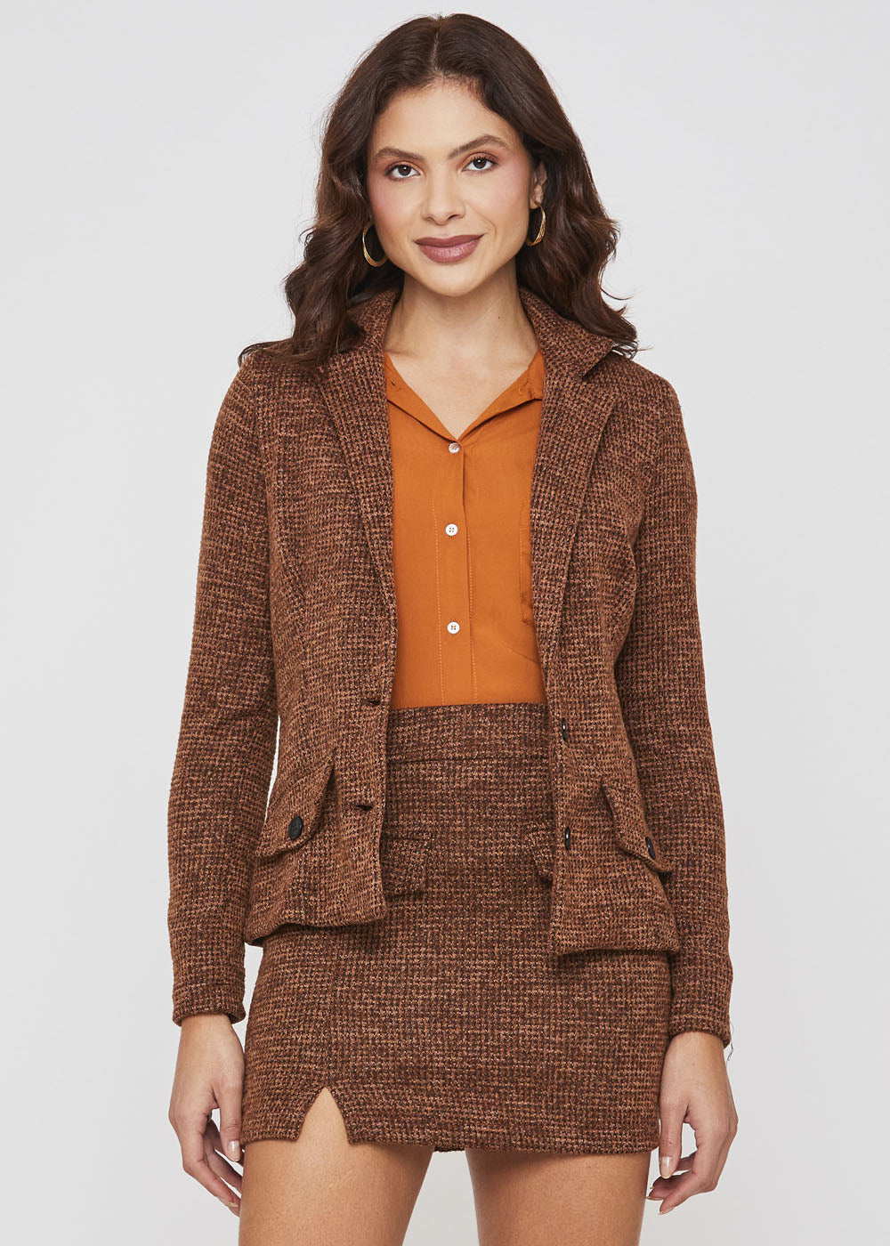 Blazer Sawary Alfaiataria - 277521 MARROM