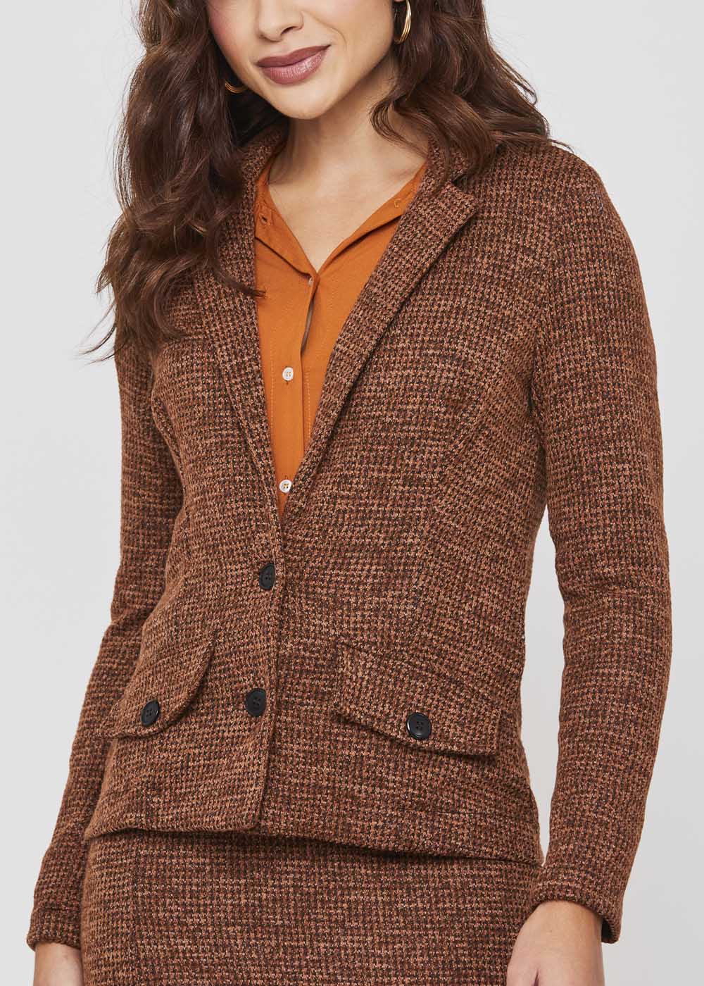 Blazer Sawary Alfaiataria - 277521 MARROM