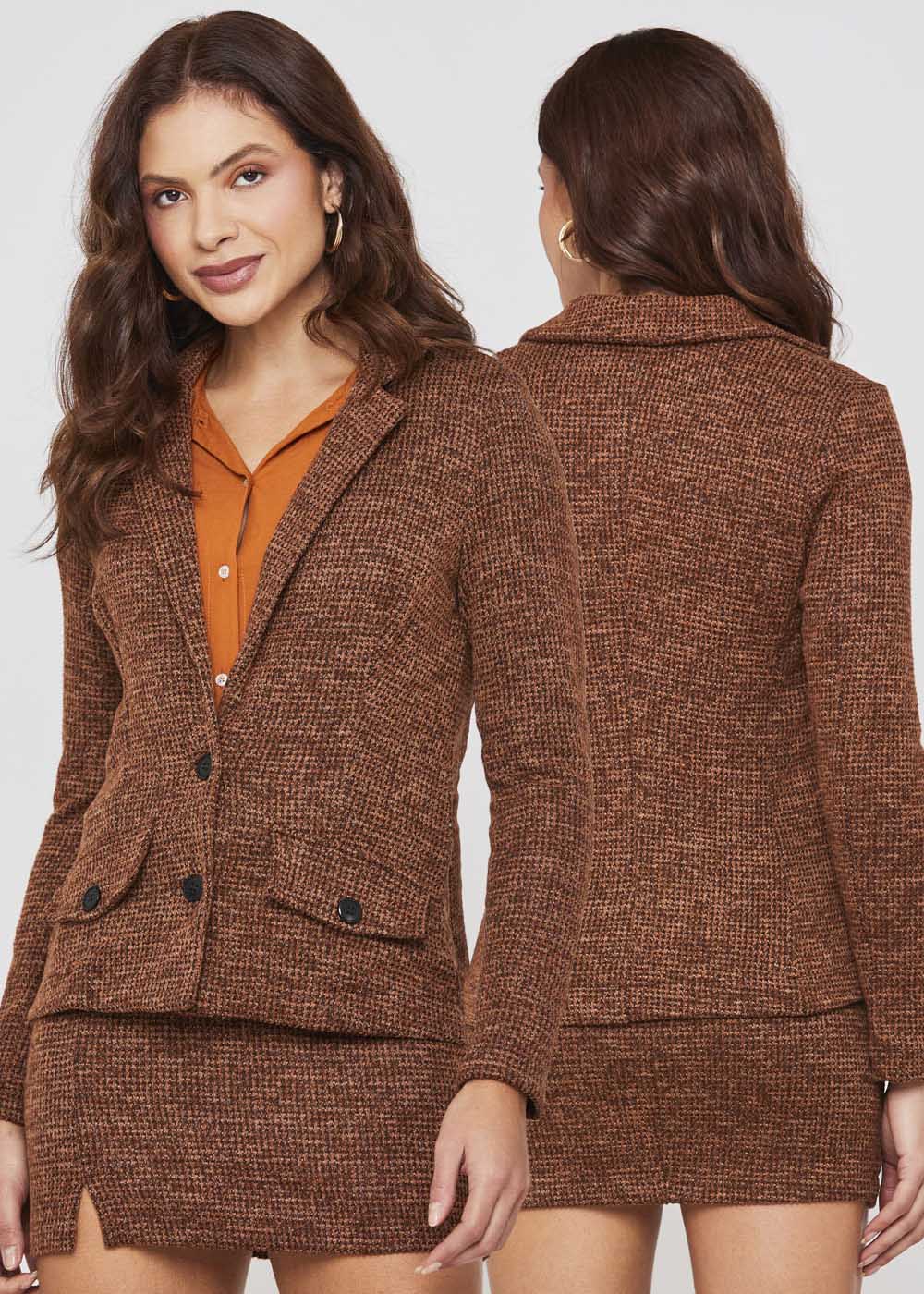 Blazer Sawary Alfaiataria - 277521 MARROM