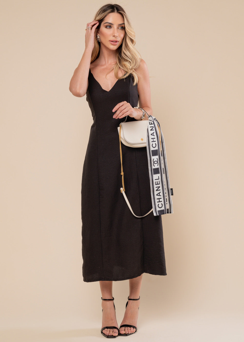 Vestido Sawary Midi - 278740 PRETO