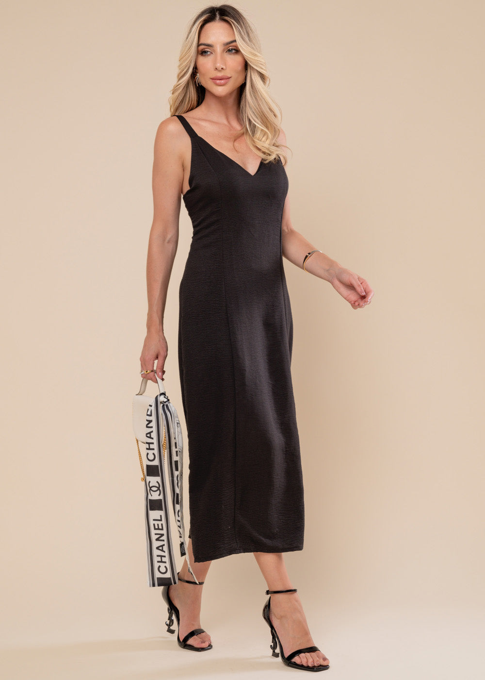 Vestido Sawary Midi - 278740 PRETO