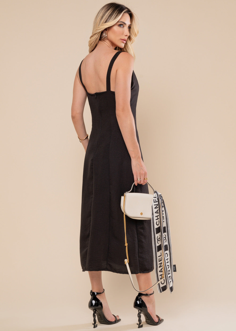 Vestido Sawary Midi - 278740 PRETO