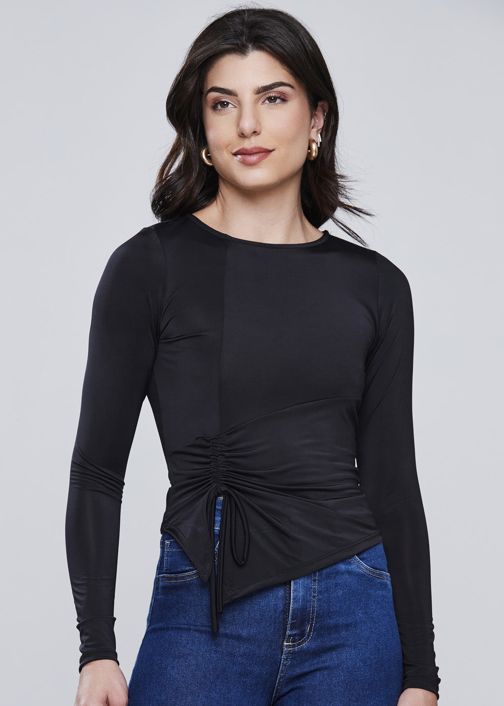 Blusa Sawary Ombro a Ombro - 278318 PRETO
