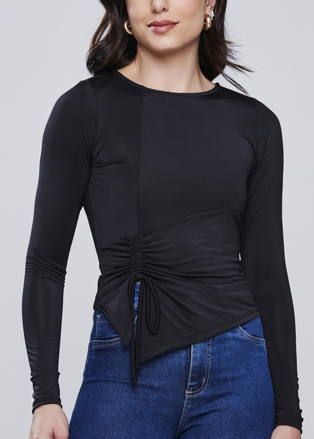 Blusa Sawary Ombro a Ombro - 278318 PRETO