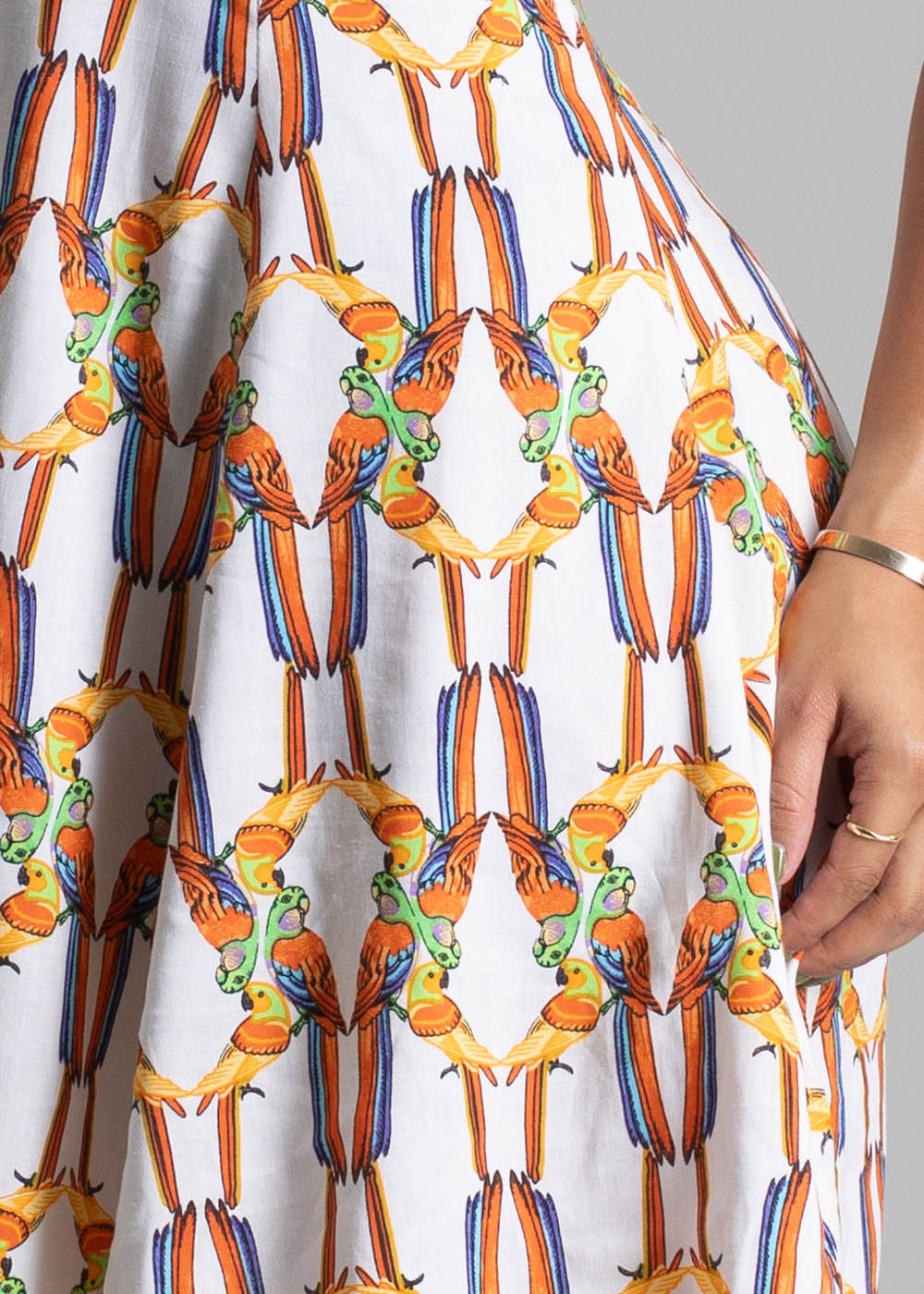 Vestido Curto Sawary Estampado - 279725 LARANJA