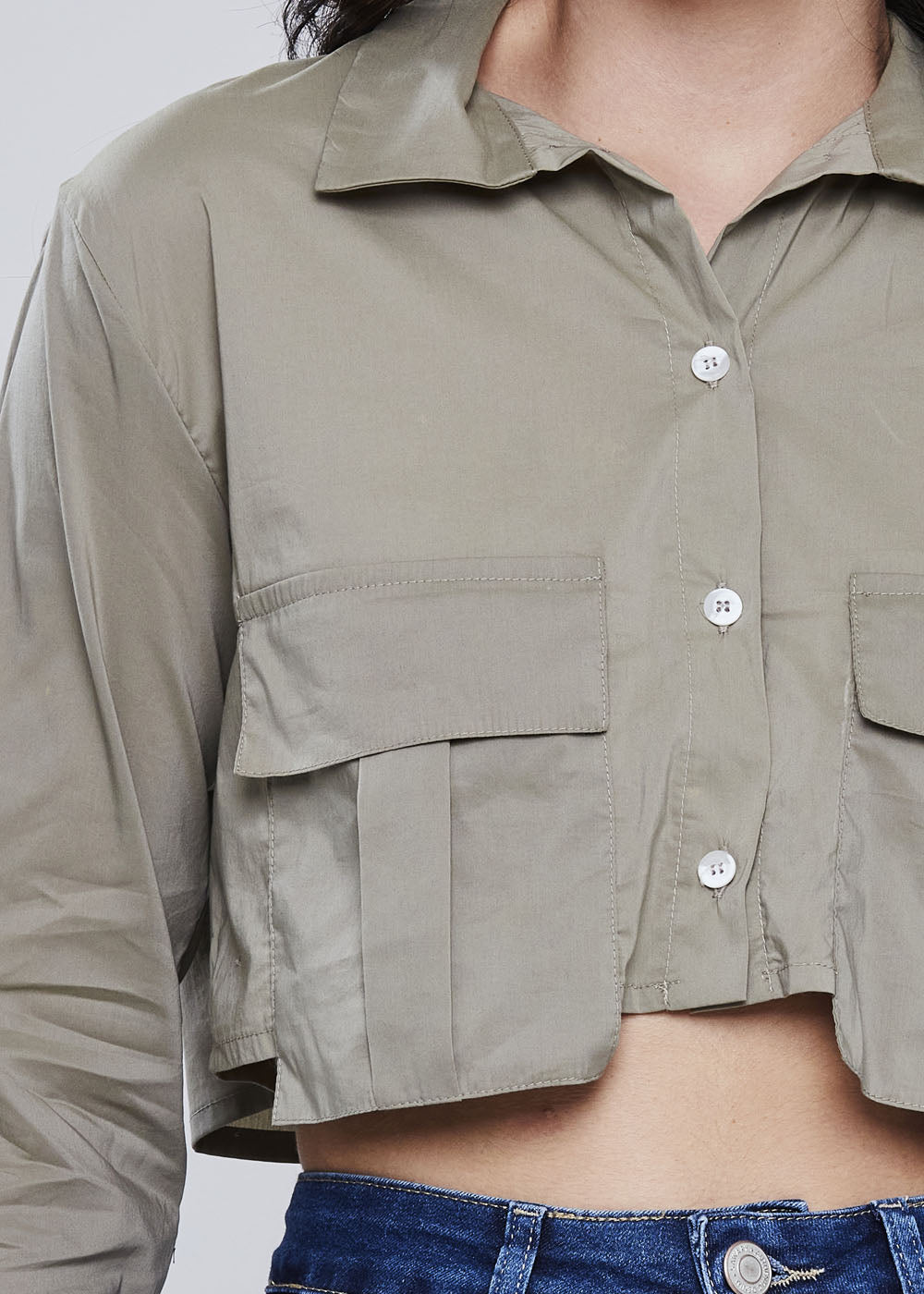 Camisa Sawary Cropped - 278304 VERDE