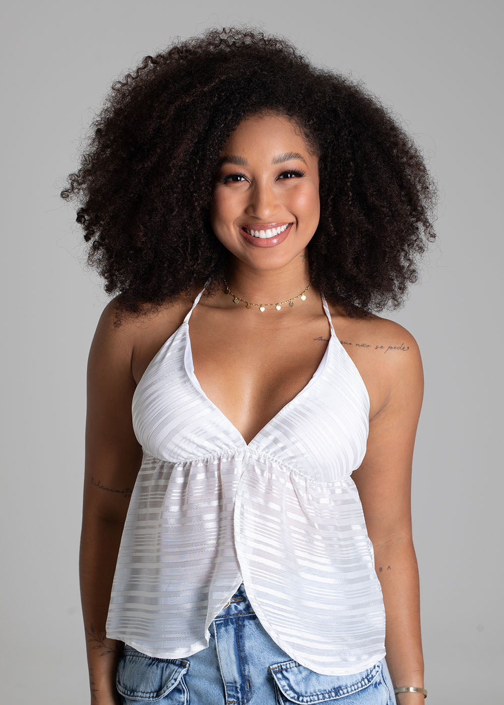 Blusa Sawary Frente Unica - 279731 OFF WHITE