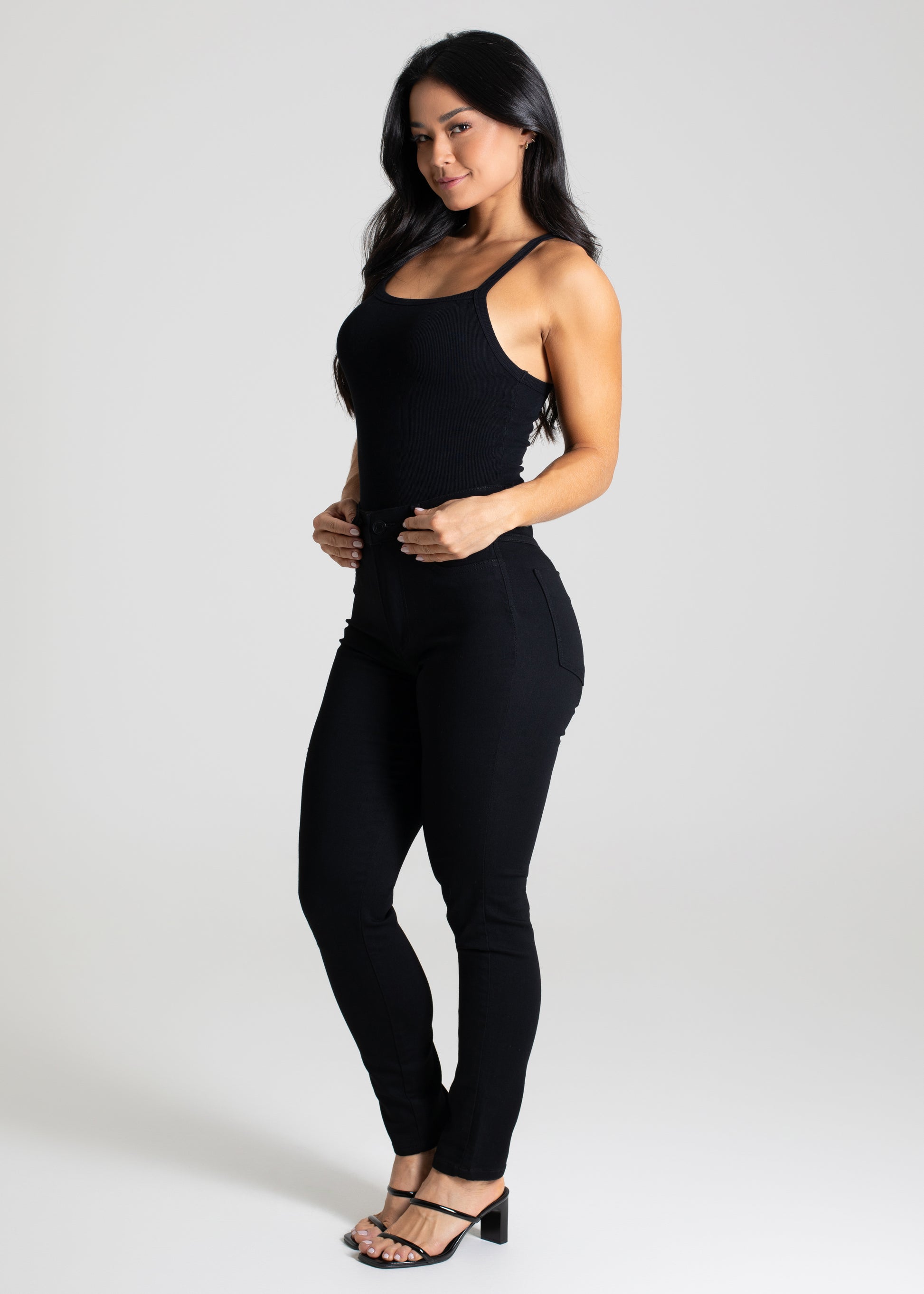 Calça Sarja Sawary Super Lipo - 264526 PRETO