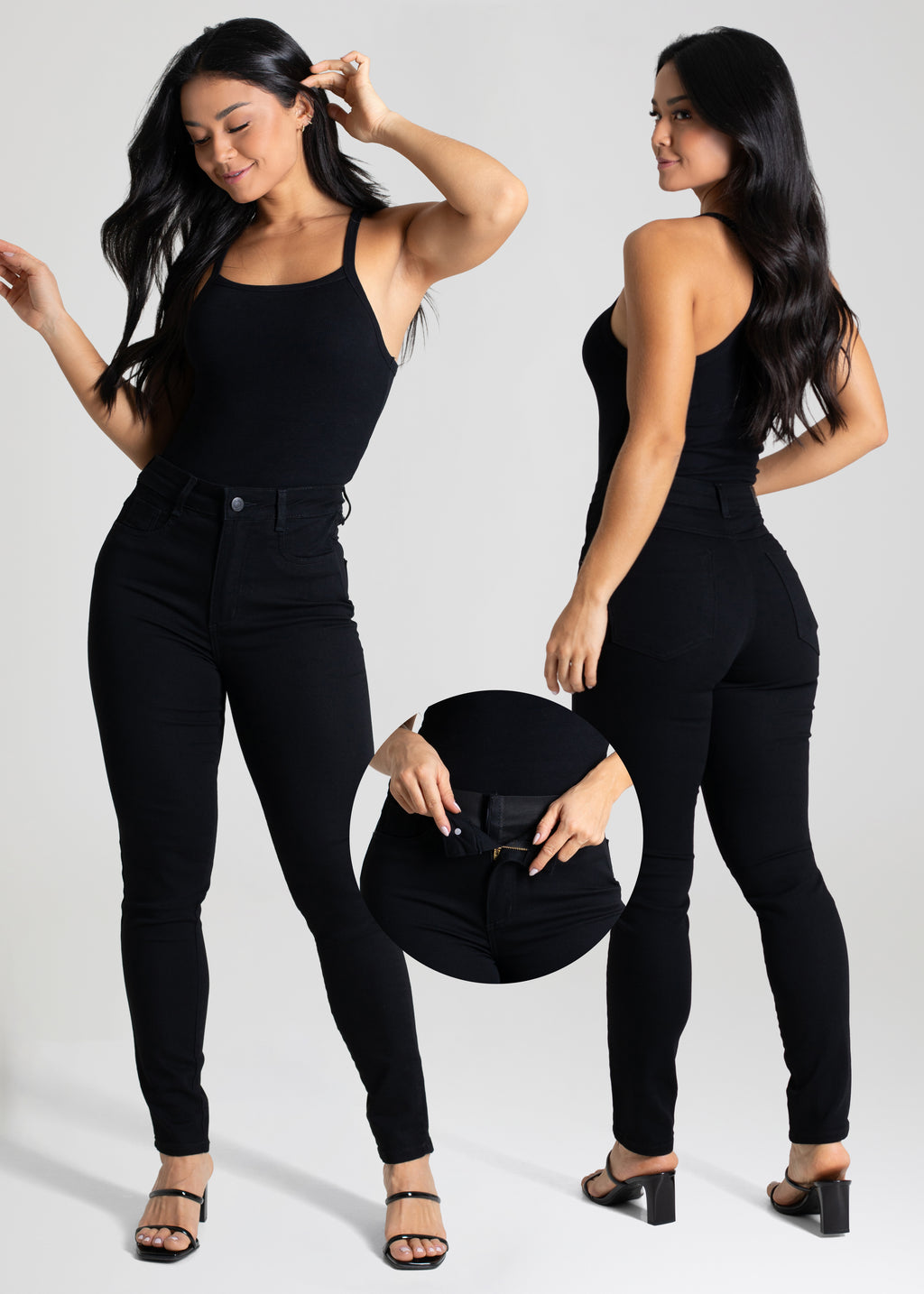 Calça Sarja Sawary Super Lipo - 264526 PRETO