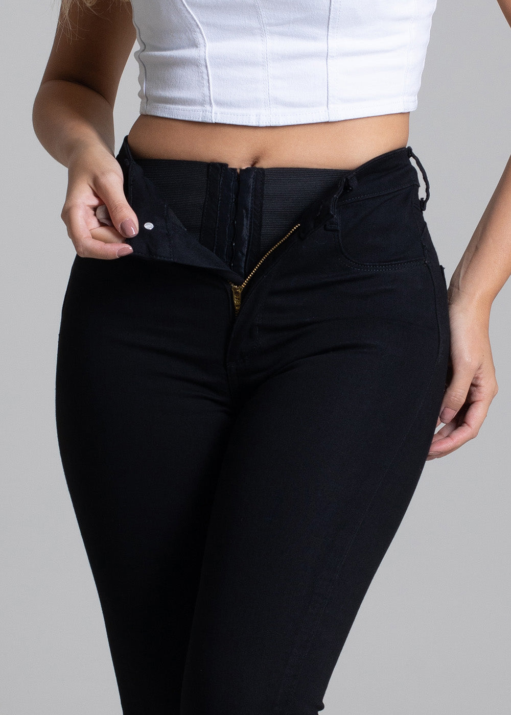 CALÇA SARJA SAWARY SUPER LIPO - 264741 PRETO