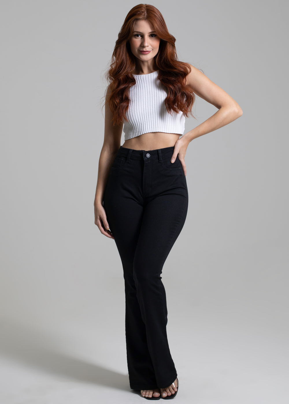 Calça Sarja Sawary Super Lipo Boot Cut - 265064 PRETO