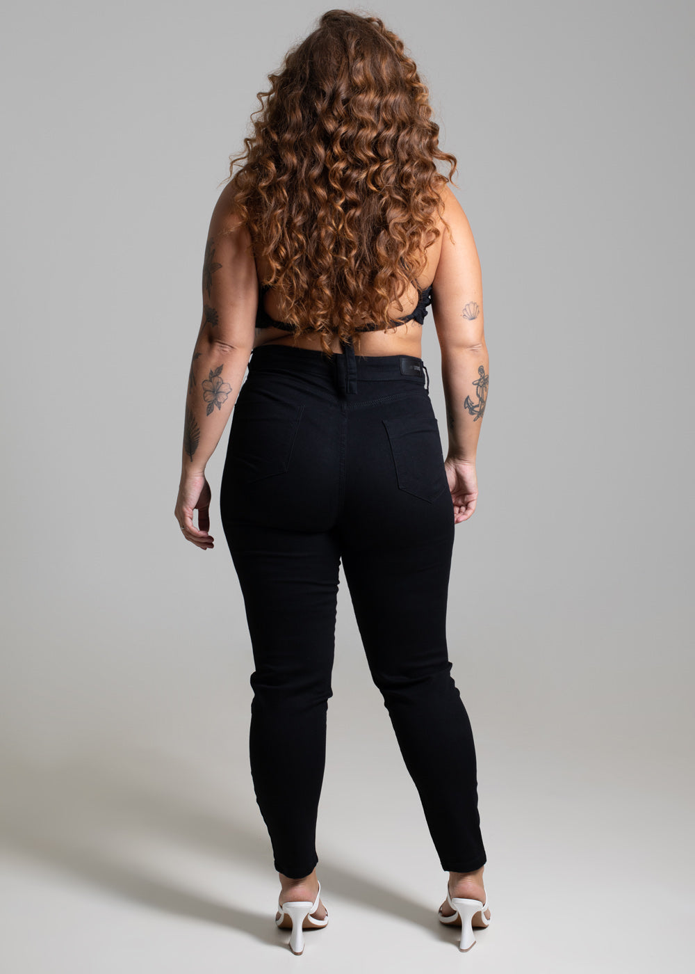 Calça Sarja Sawary Plus Size  Super Lipo - 265870 PRETO