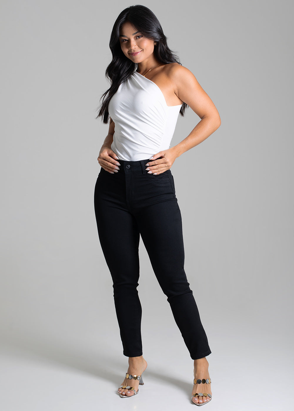 Calça Sarja Sawary Levanta Bumbum - 266758 PRETO