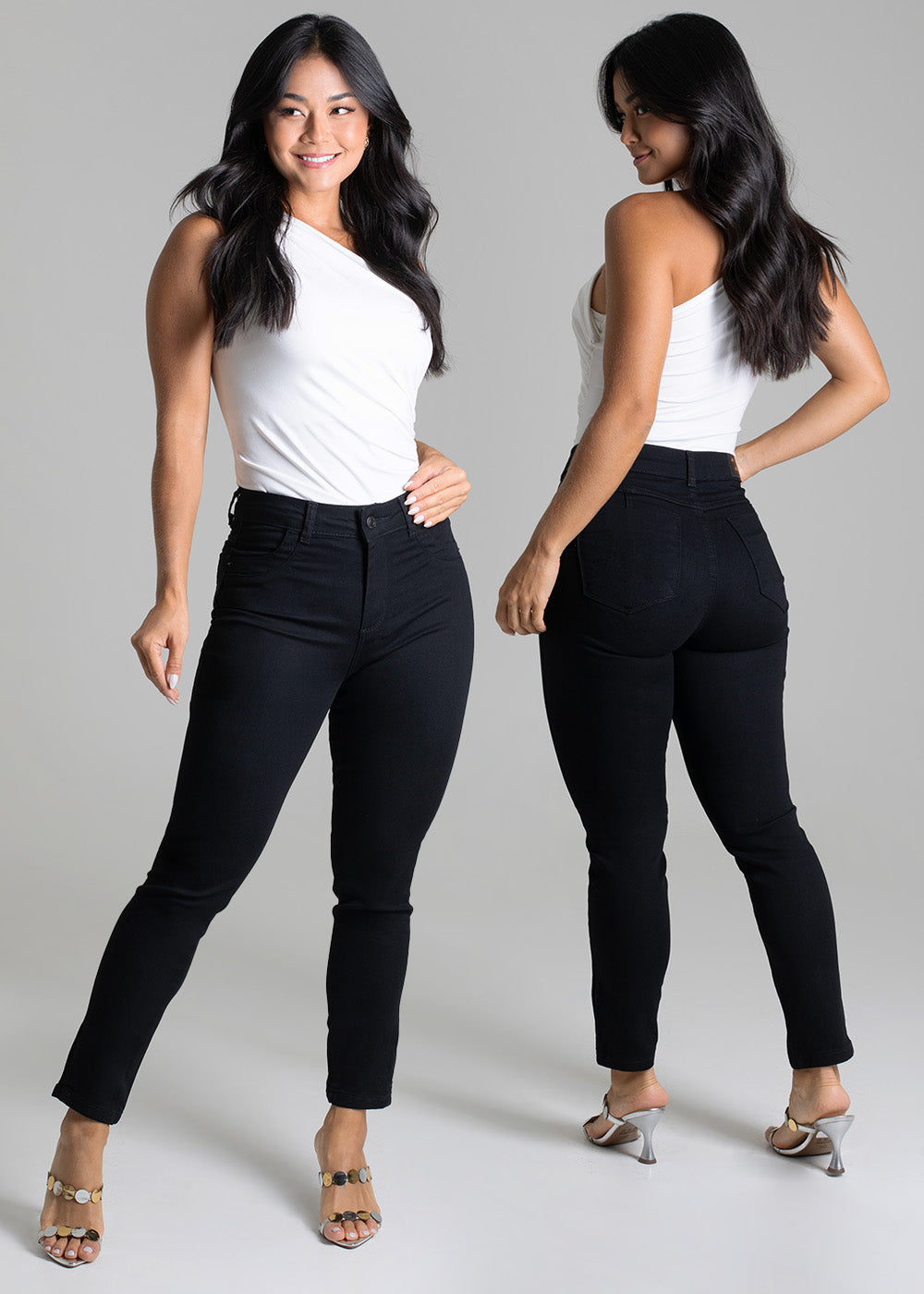 Calça Sarja Sawary Levanta Bumbum - 266758 PRETO