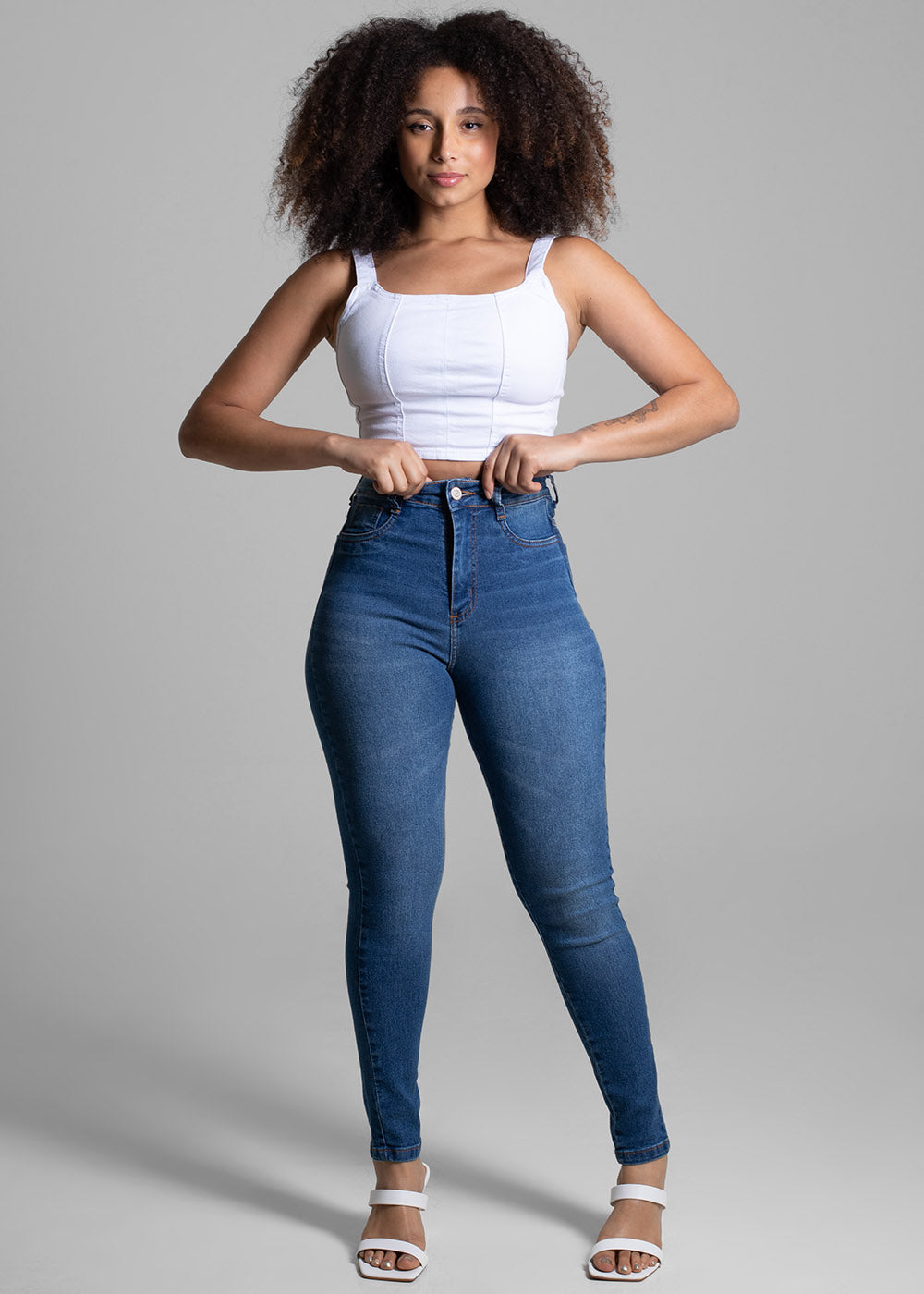 Calça Jeans Sawary Super Lipo - 267146 AZUL