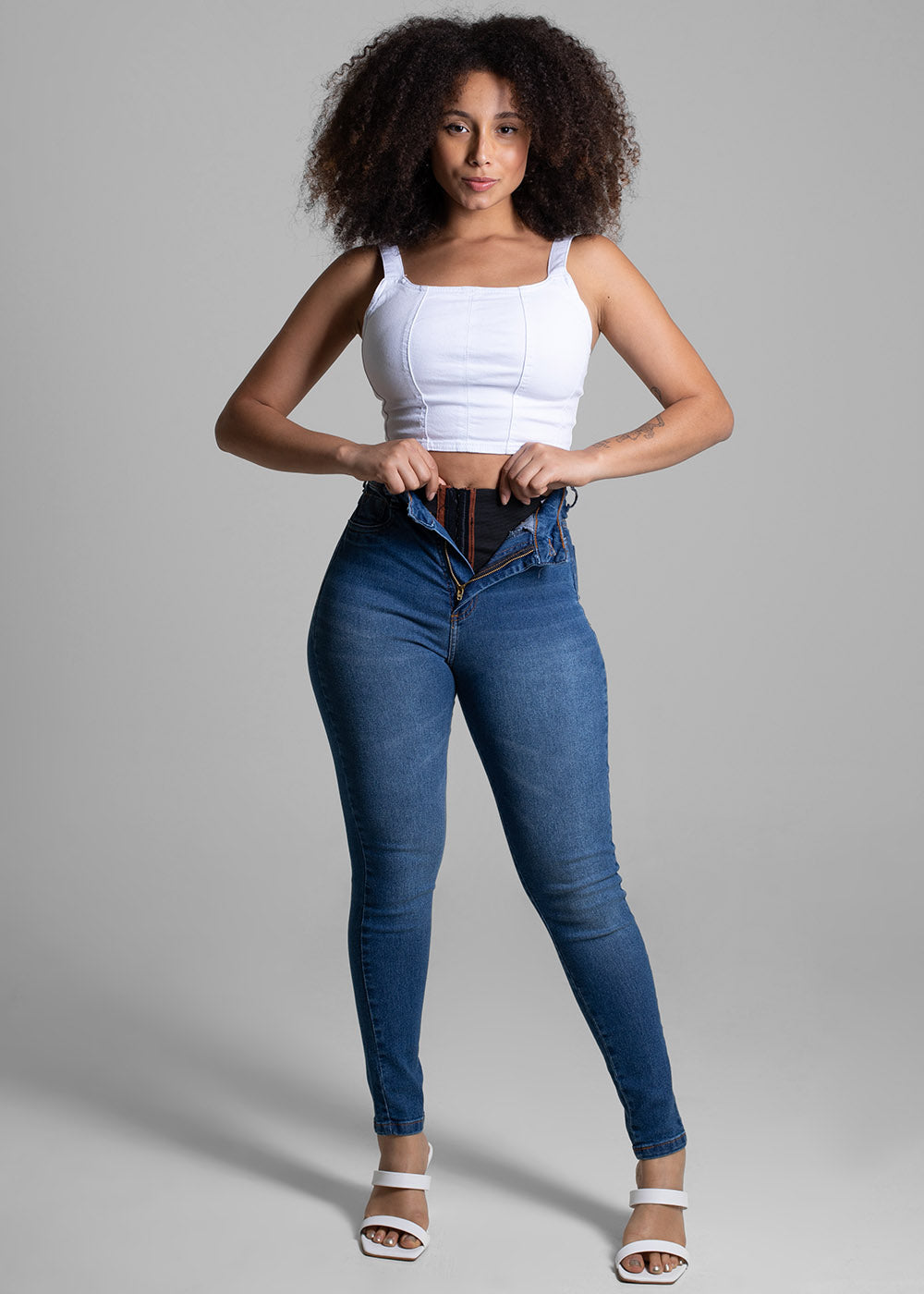 Calça Jeans Sawary Super Lipo - 267146 AZUL