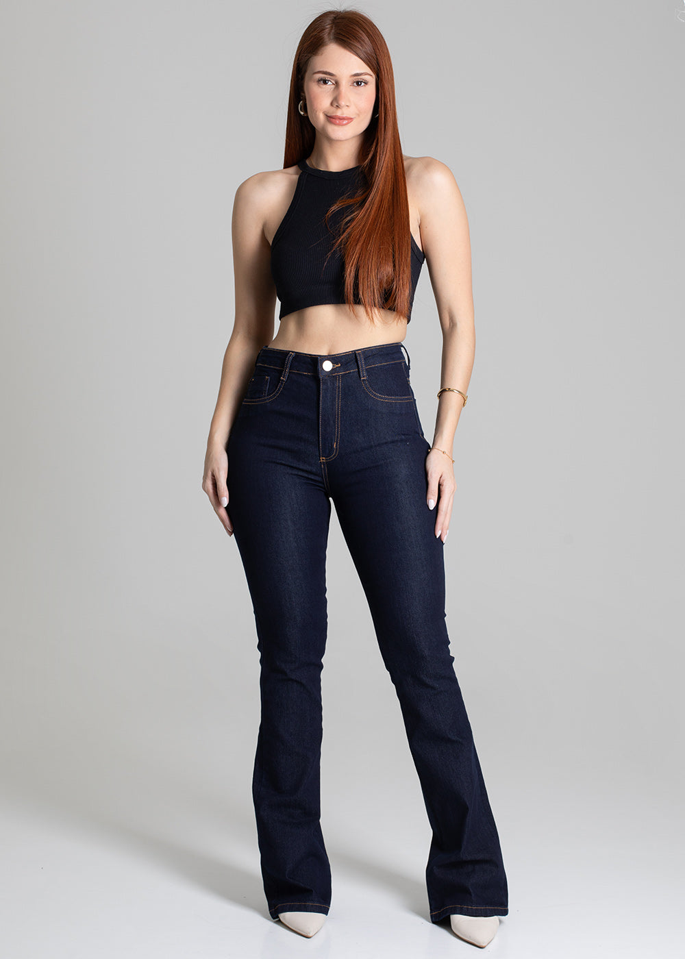Calça Jeans Sawary Super Lipo Boot Cut  - 267577 AZUL