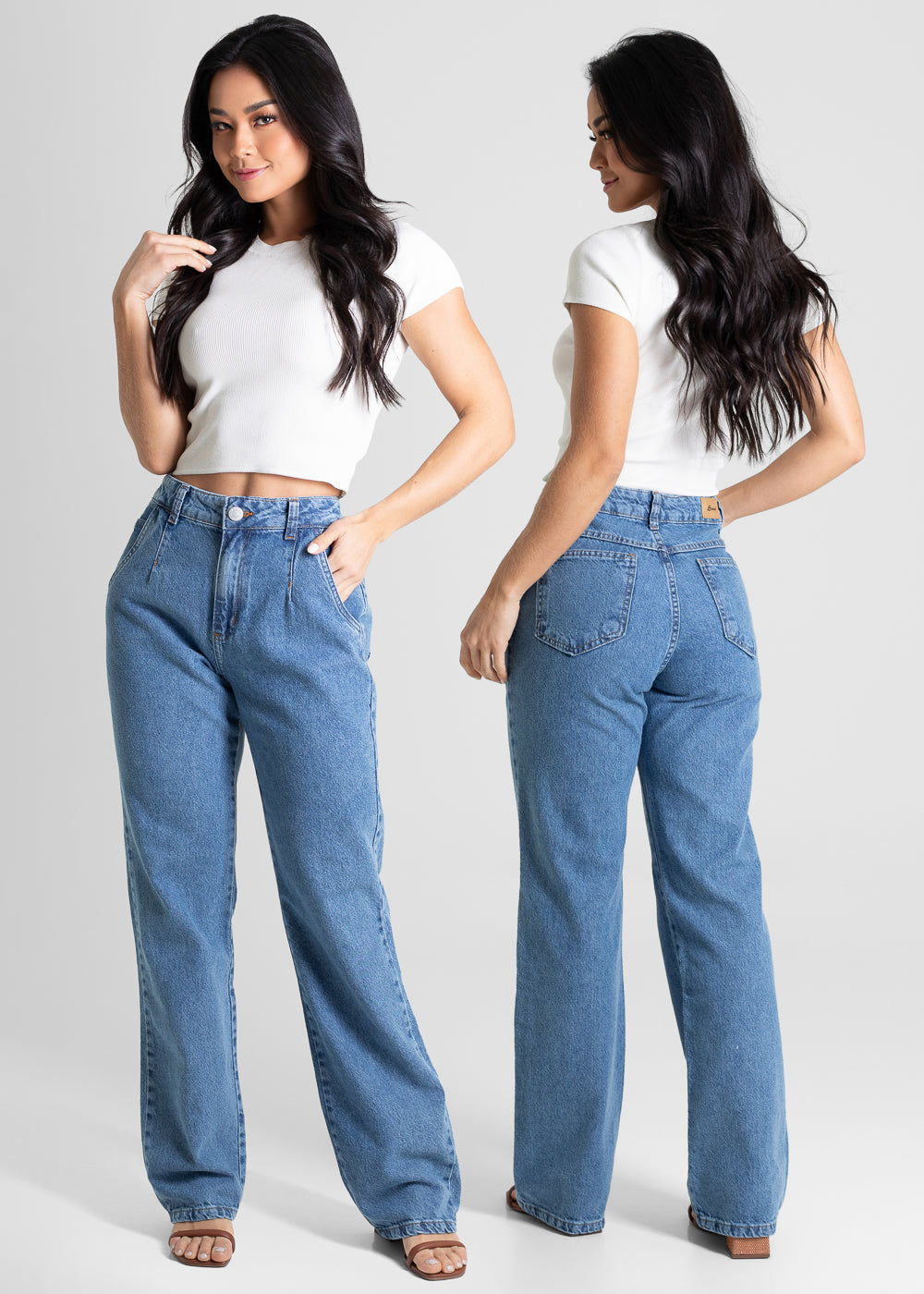 Calça Jeans Sawary Reta - 280450 AZUL