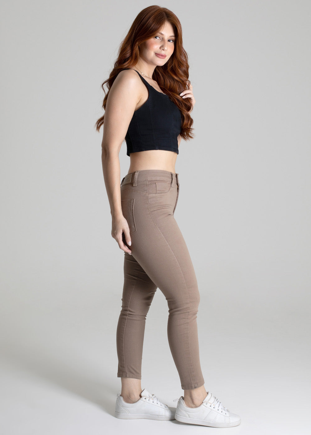 Calça Jeans Sawary Push Up - 274345 BEGE