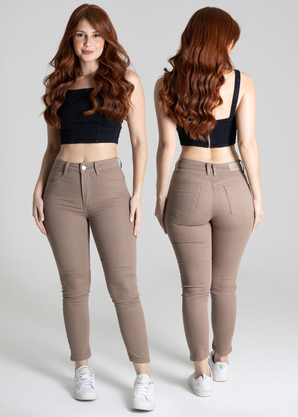 Calça Jeans Sawary Push Up - 274345 BEGE