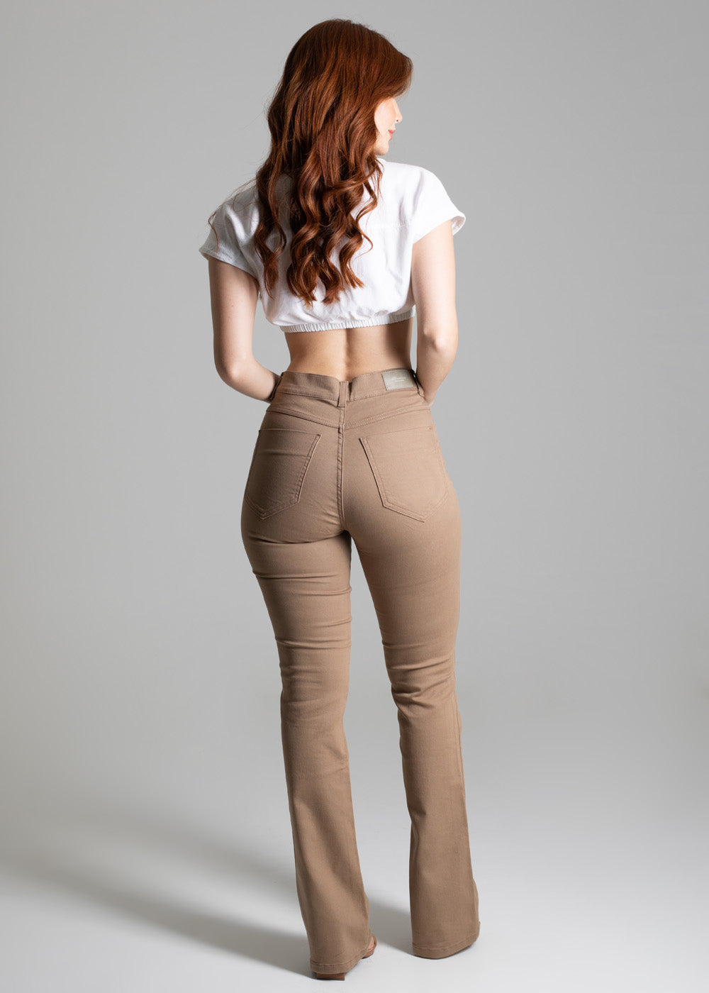 Calça Sarja Sawary Boot Cut - 274346 BEGE