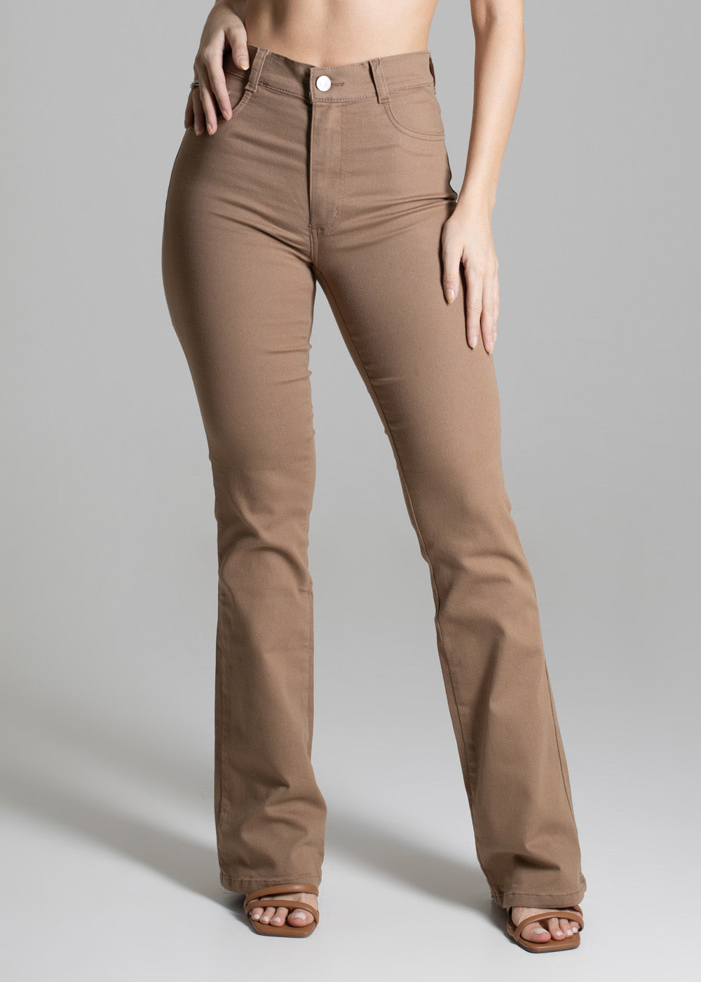 Calça Sarja Sawary Boot Cut - 274346 BEGE