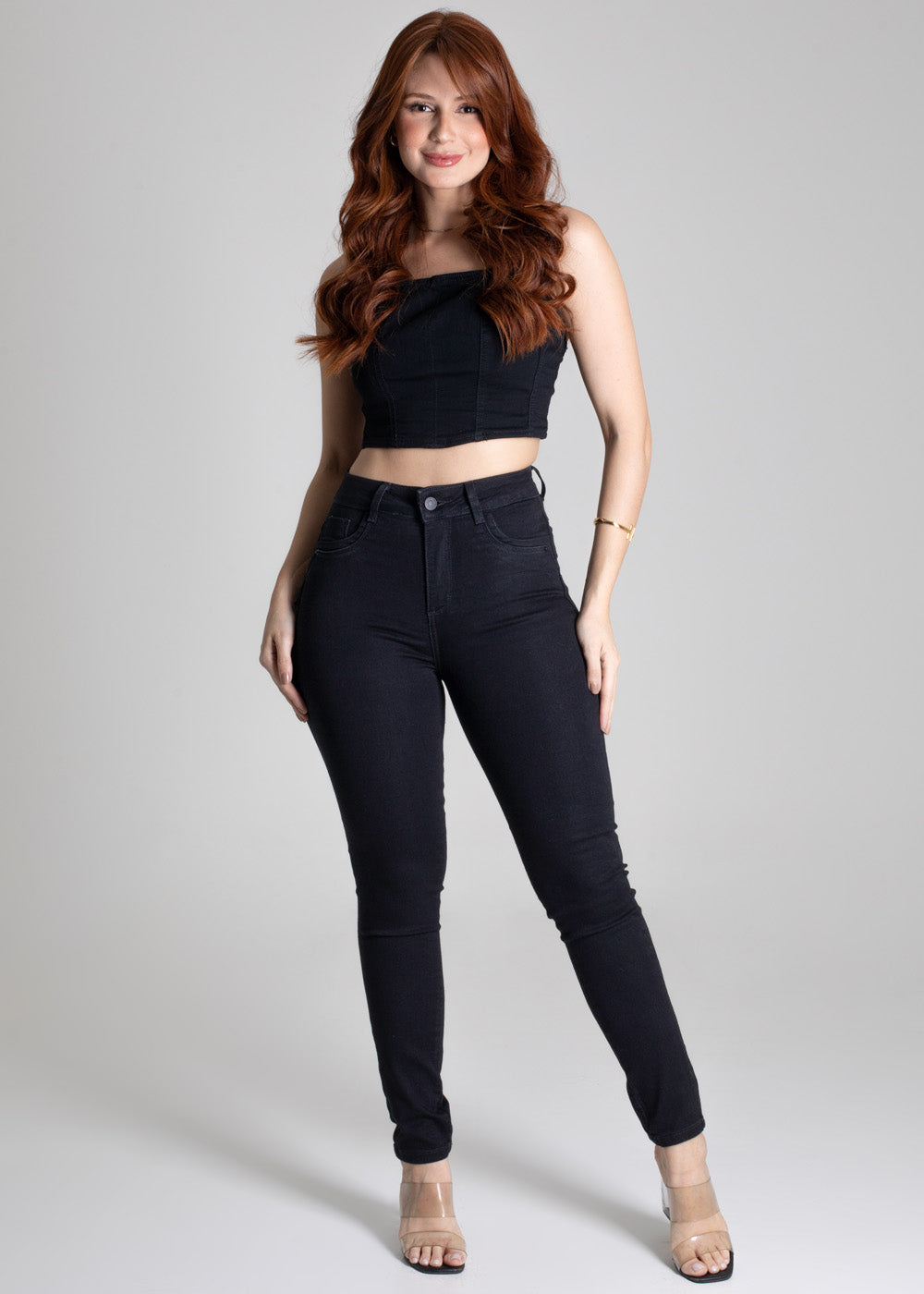 Calça Sarja Sawary Levanta Bumbum - 275004 PRETO