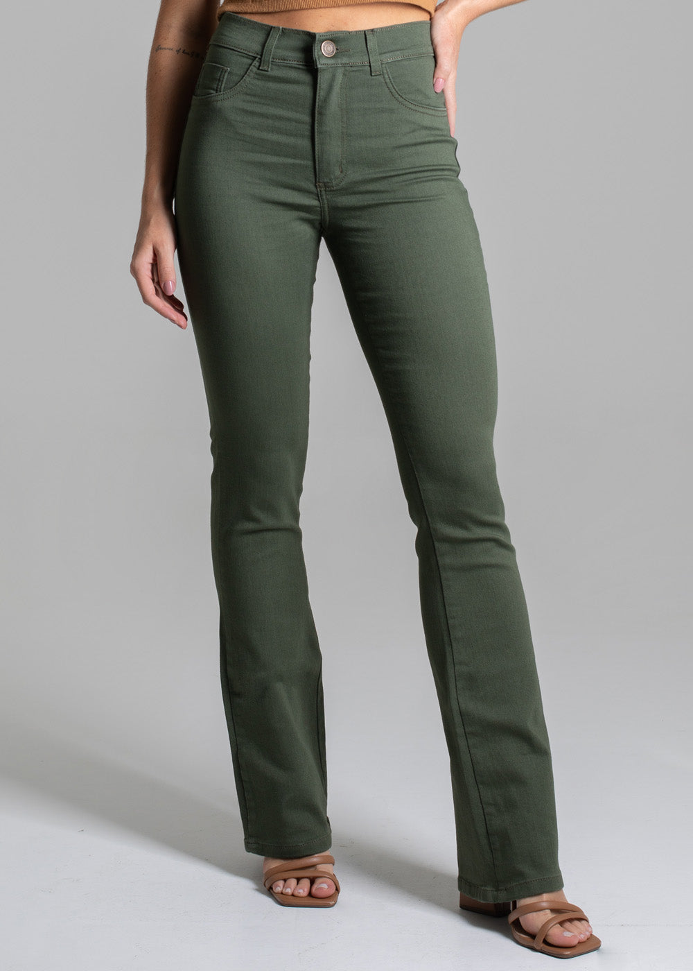 Calça Sarja Sawary Boot Cut - 275039 VERDE