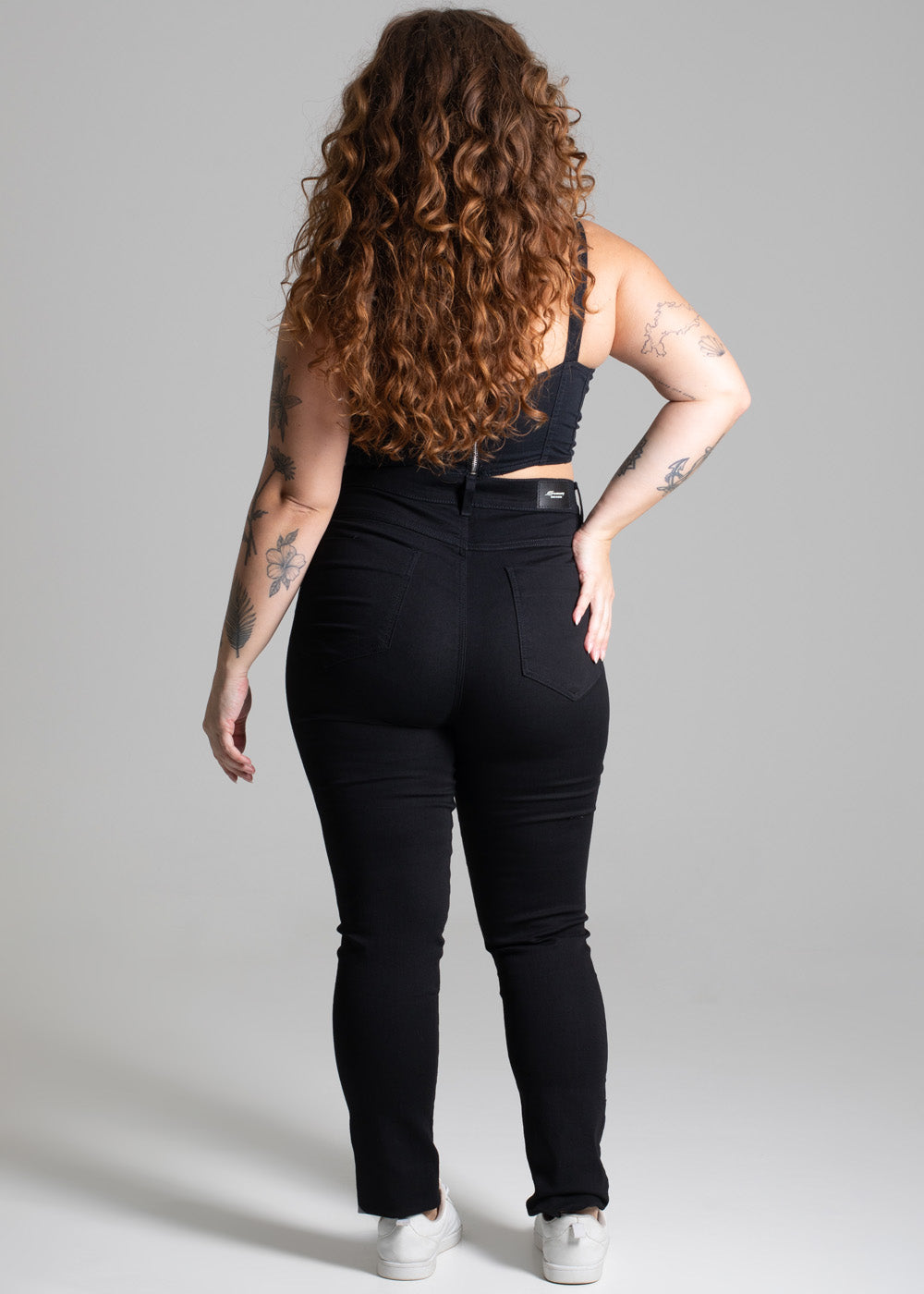 Calça Sarja Sawary Plus Size Cigarrete - 275124 PRETO