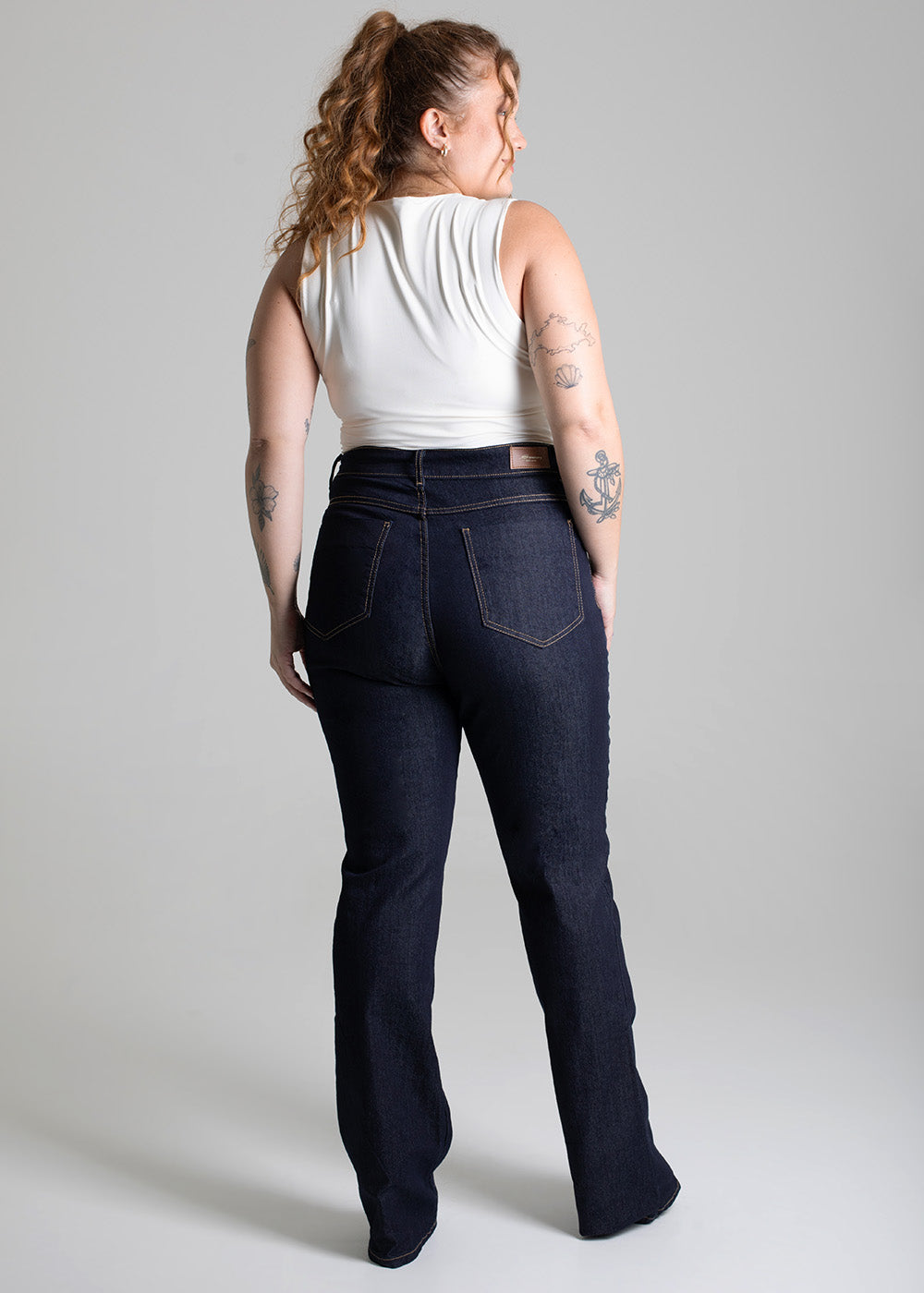 Calça Jeans Sawary Plus Size Bootcut - 275222 AZUL