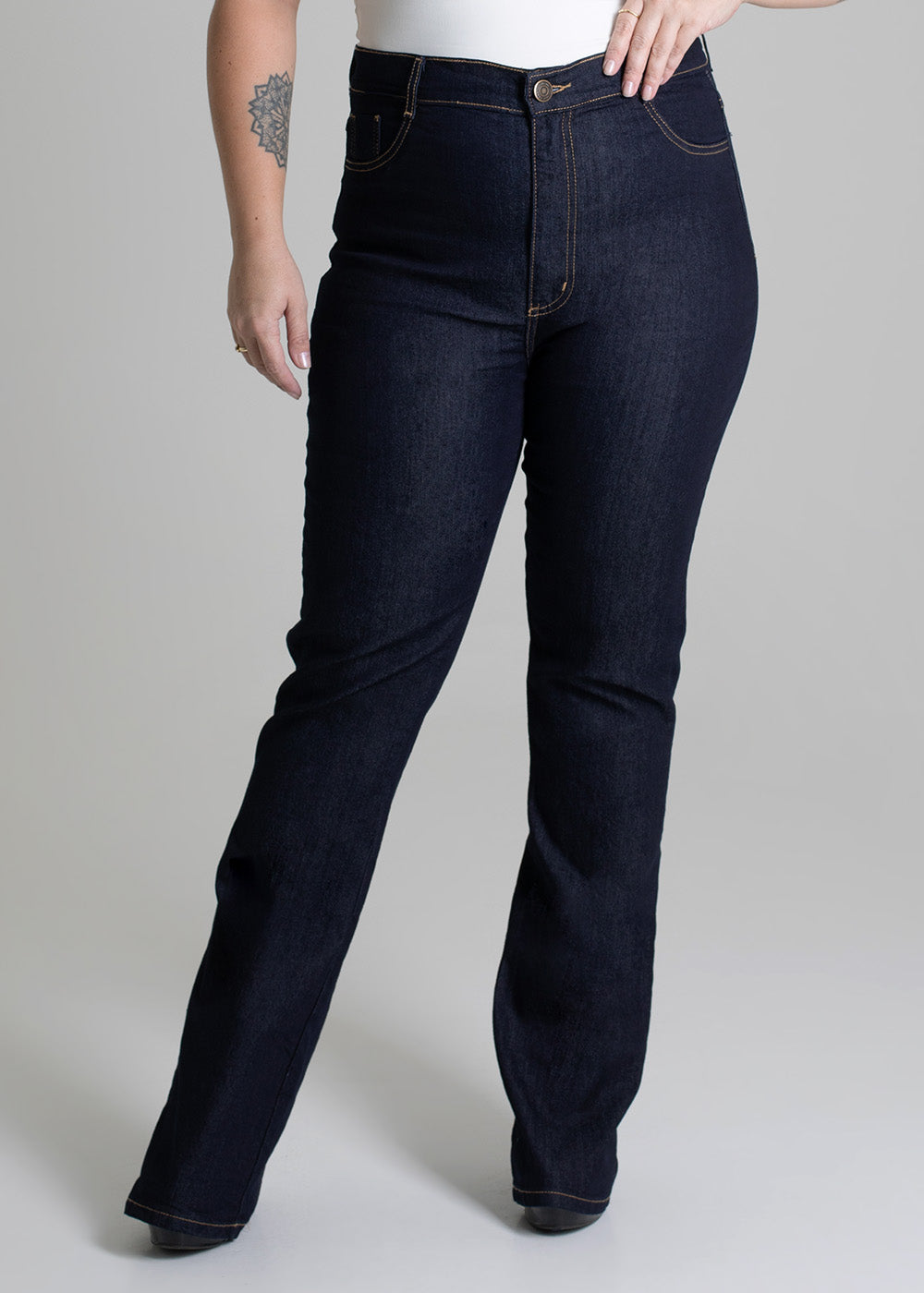 Calça Jeans Sawary Plus Size Bootcut - 275222 AZUL