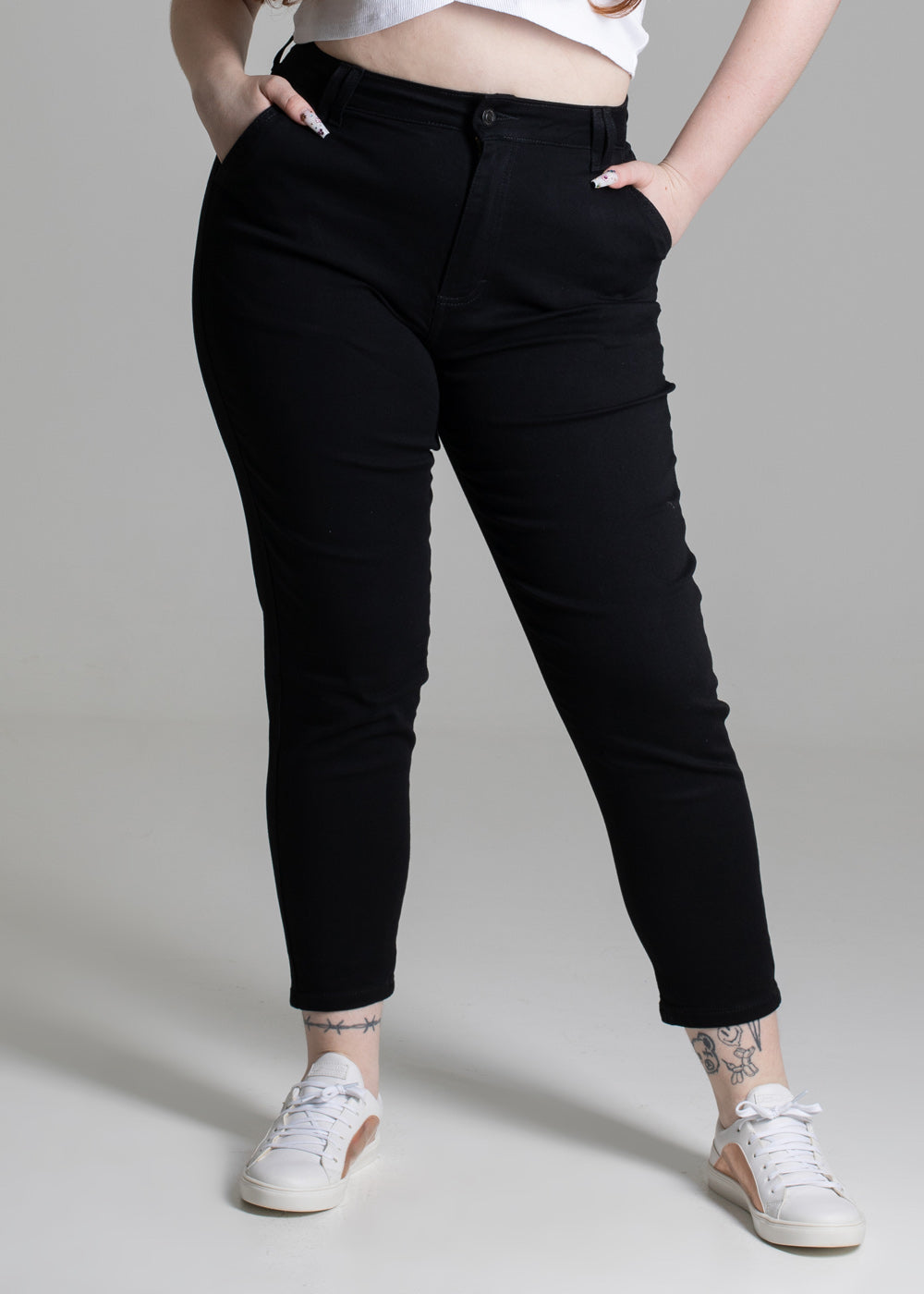 Calça Sarja Sawary Plus Size - 275271 PRETO