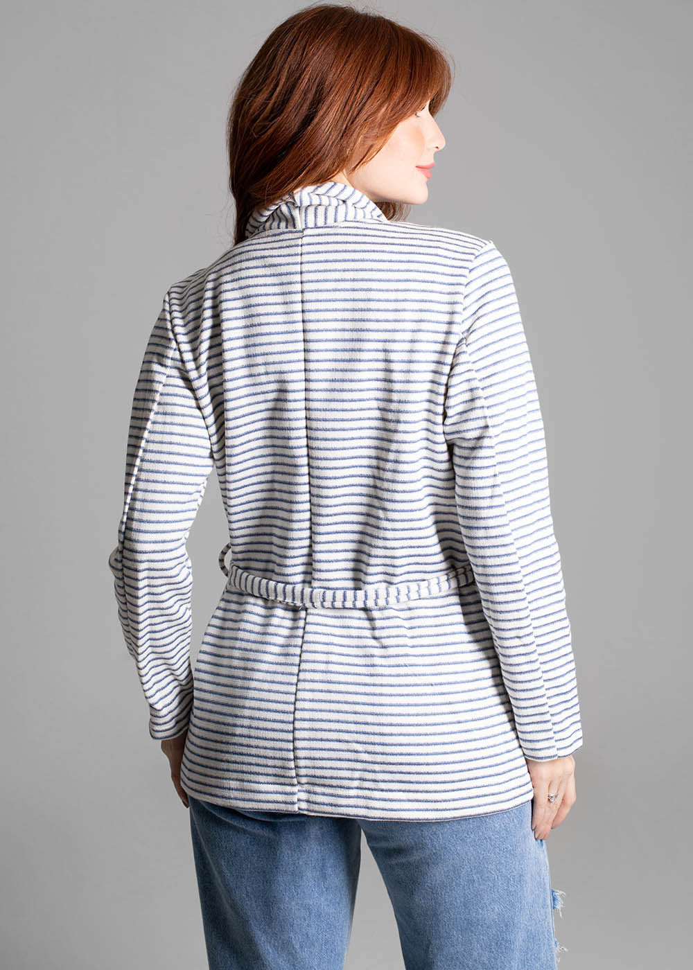 Blazer Sawary Listrado - 275439 AZUL