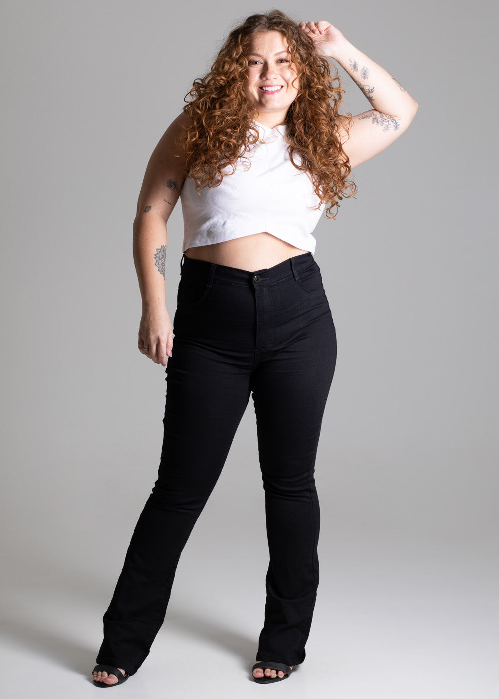 Calça Sarja Sawary Plus Size - 275514 PRETO