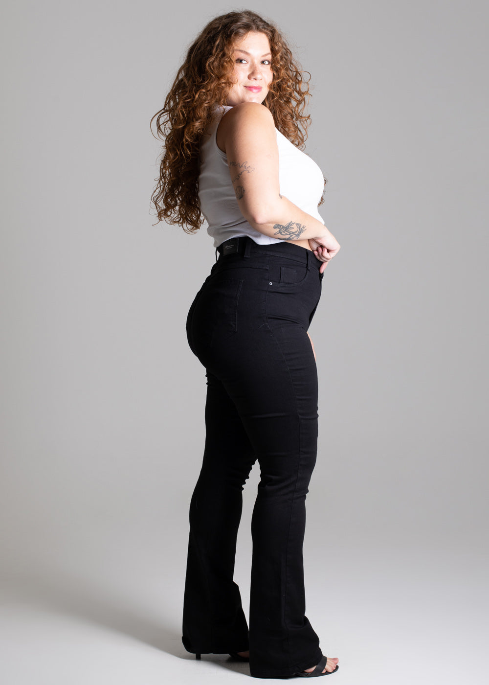 Calça Sarja Sawary Plus Size - 275514 PRETO