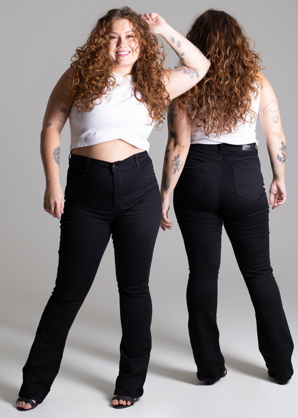 Calça Sarja Sawary Plus Size - 275514 PRETO