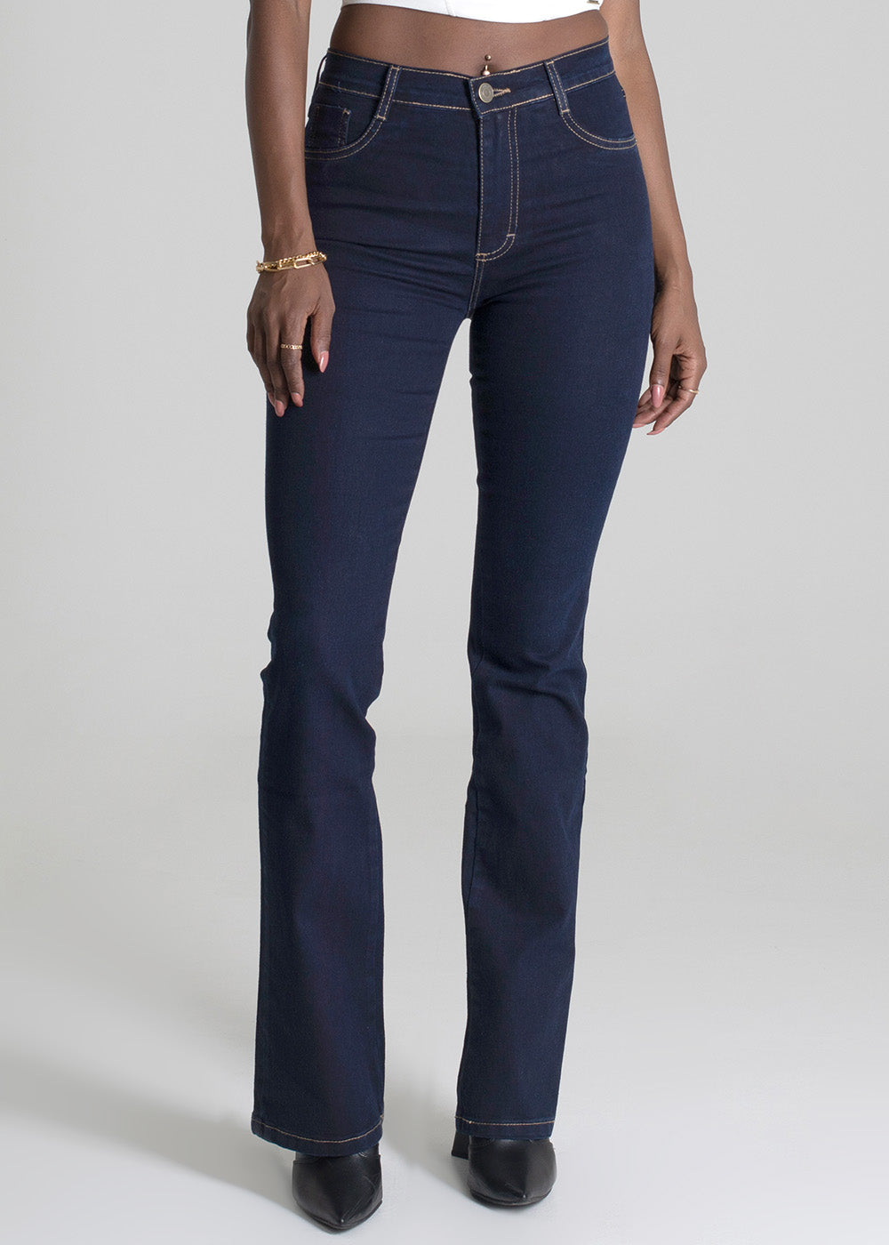 Calça Jeans Sawary Boot Cut - 275530 PRETO