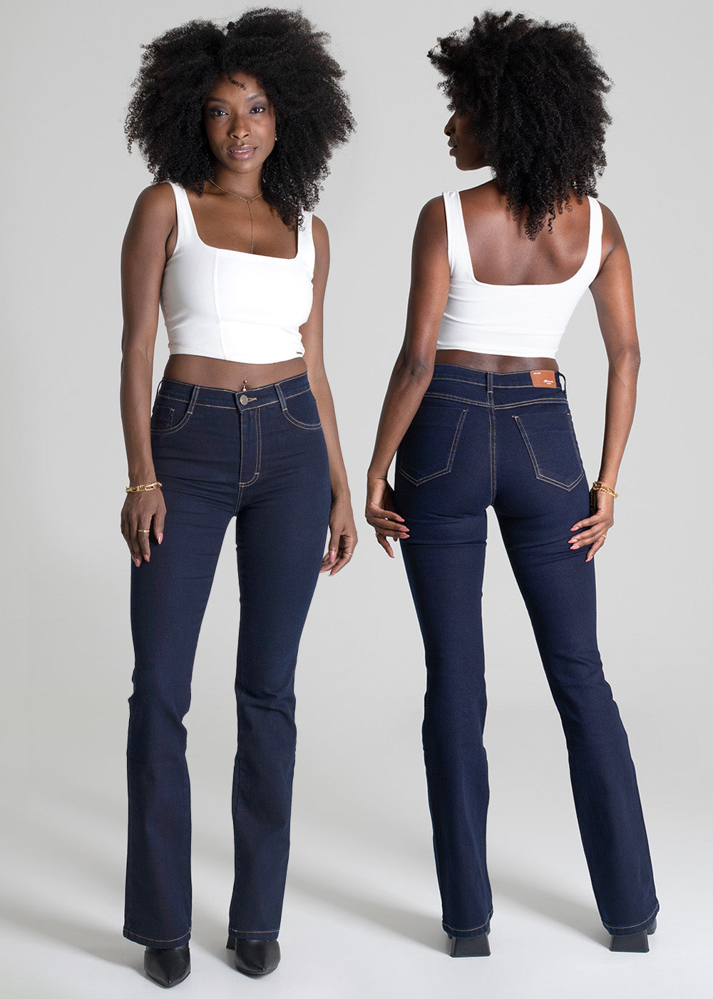 Calça Jeans Sawary Boot Cut - 275530 PRETO
